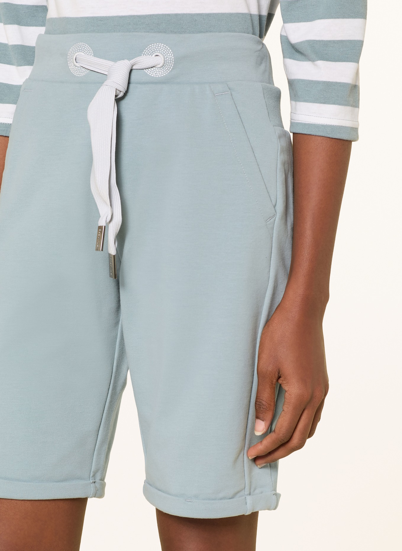 ELBSAND Short de survêtement BRINJANA: BLEU GRIS