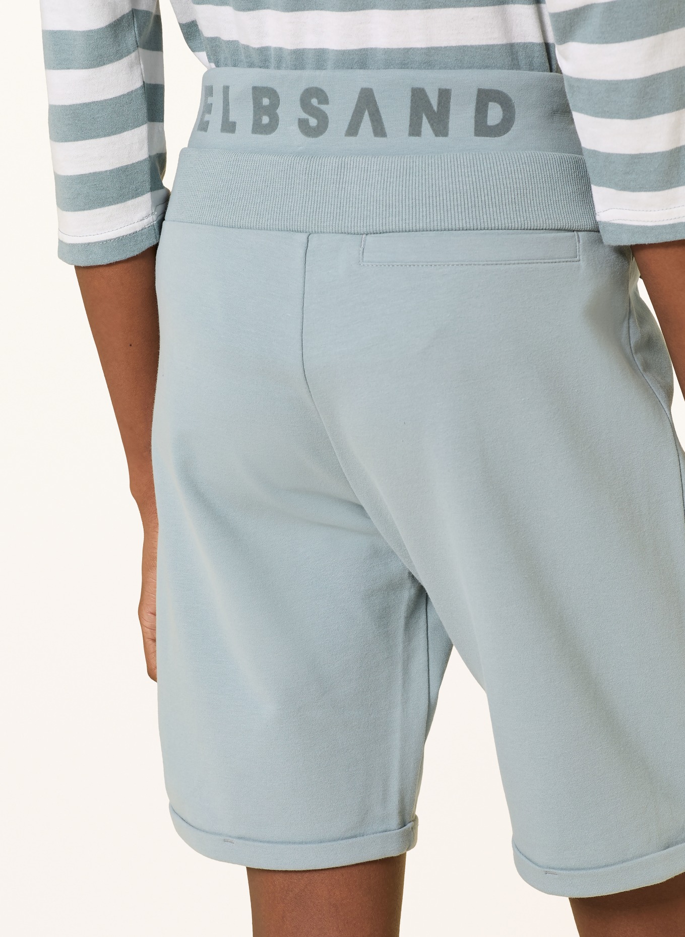 ELBSAND Short de survêtement BRINJANA: BLEU GRIS