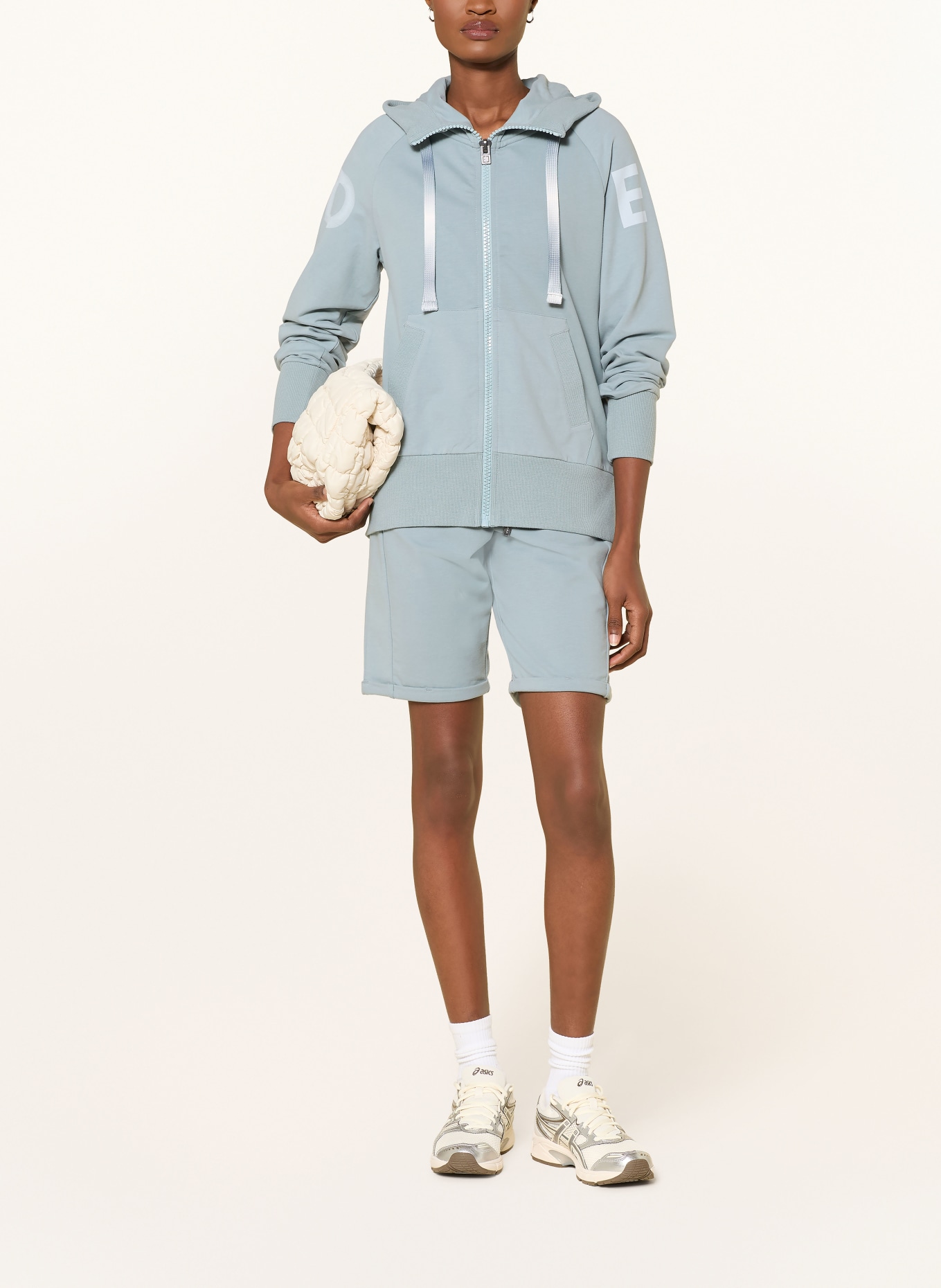 ELBSAND Short de survêtement BRINJANA: BLEU GRIS