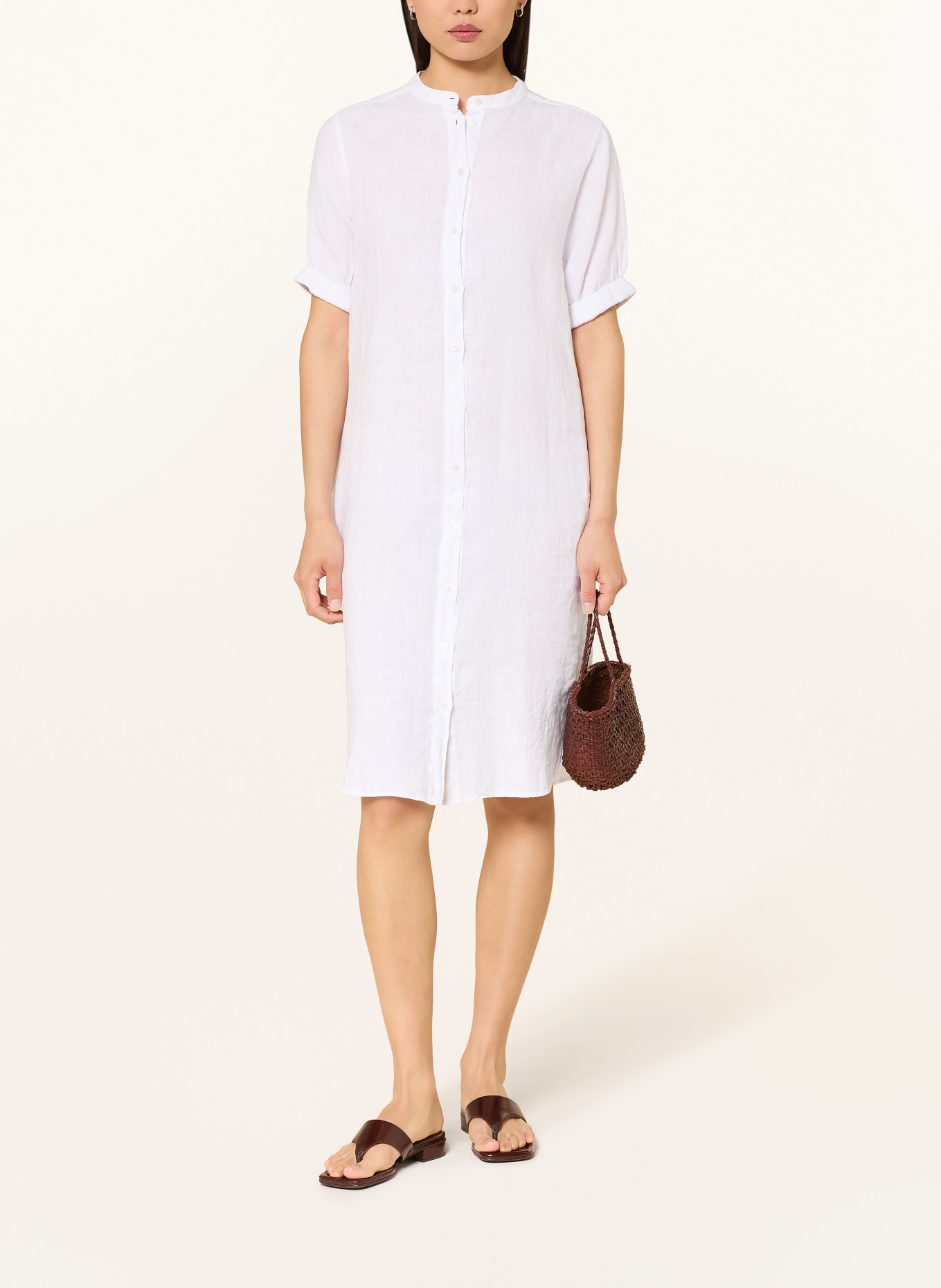 MOS MOSH MMARLETH Linen Dress: WHITE