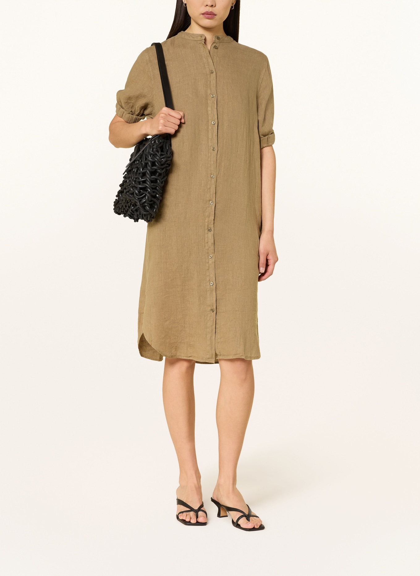 MOS MOSH MMARLETH Linen Dress: KHAKI