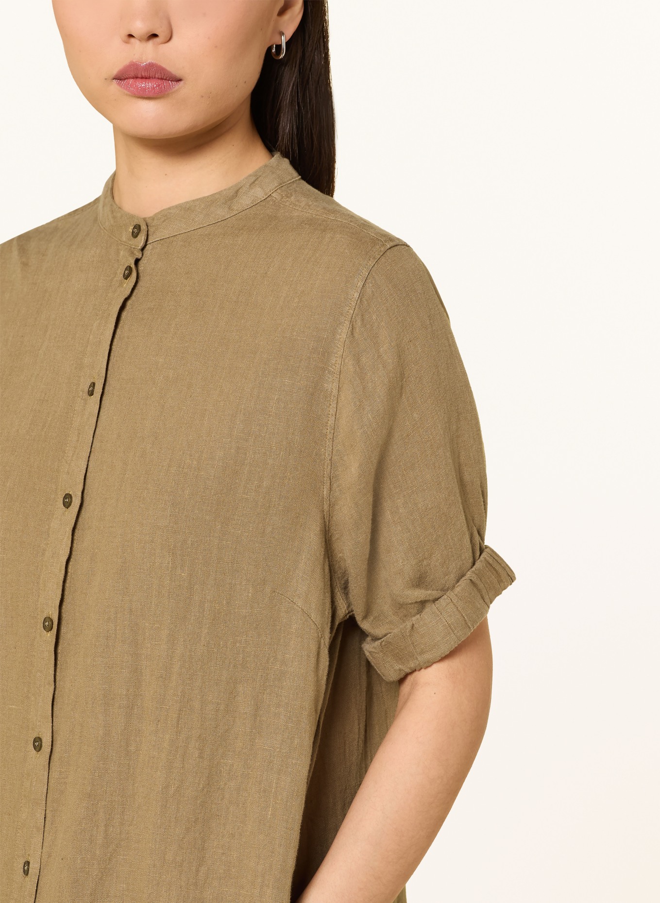 MOS MOSH MMARLETH Linen Dress: KHAKI