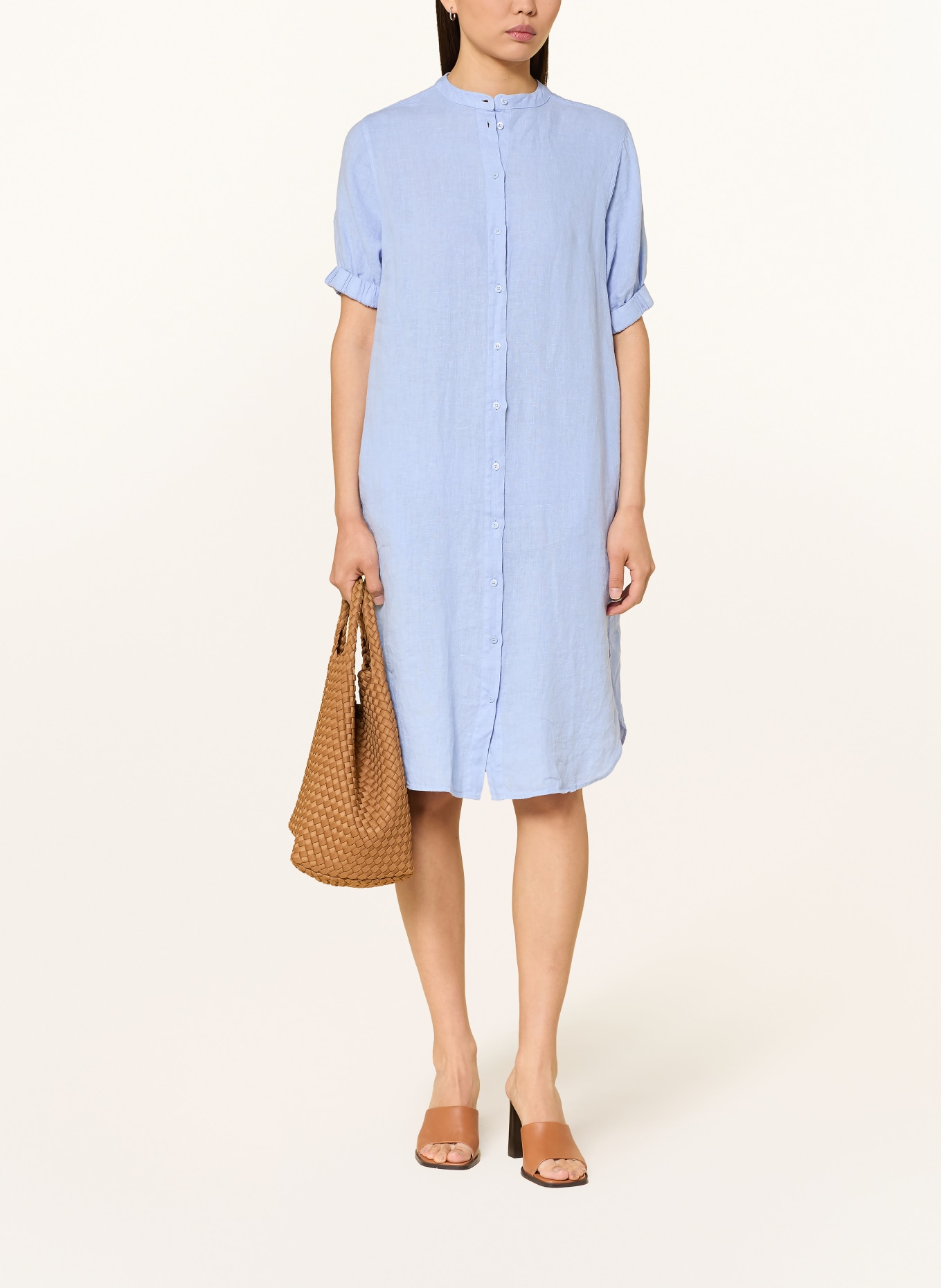 MOS MOSH MMARLETH Linen Dress: LIGHT BLUE