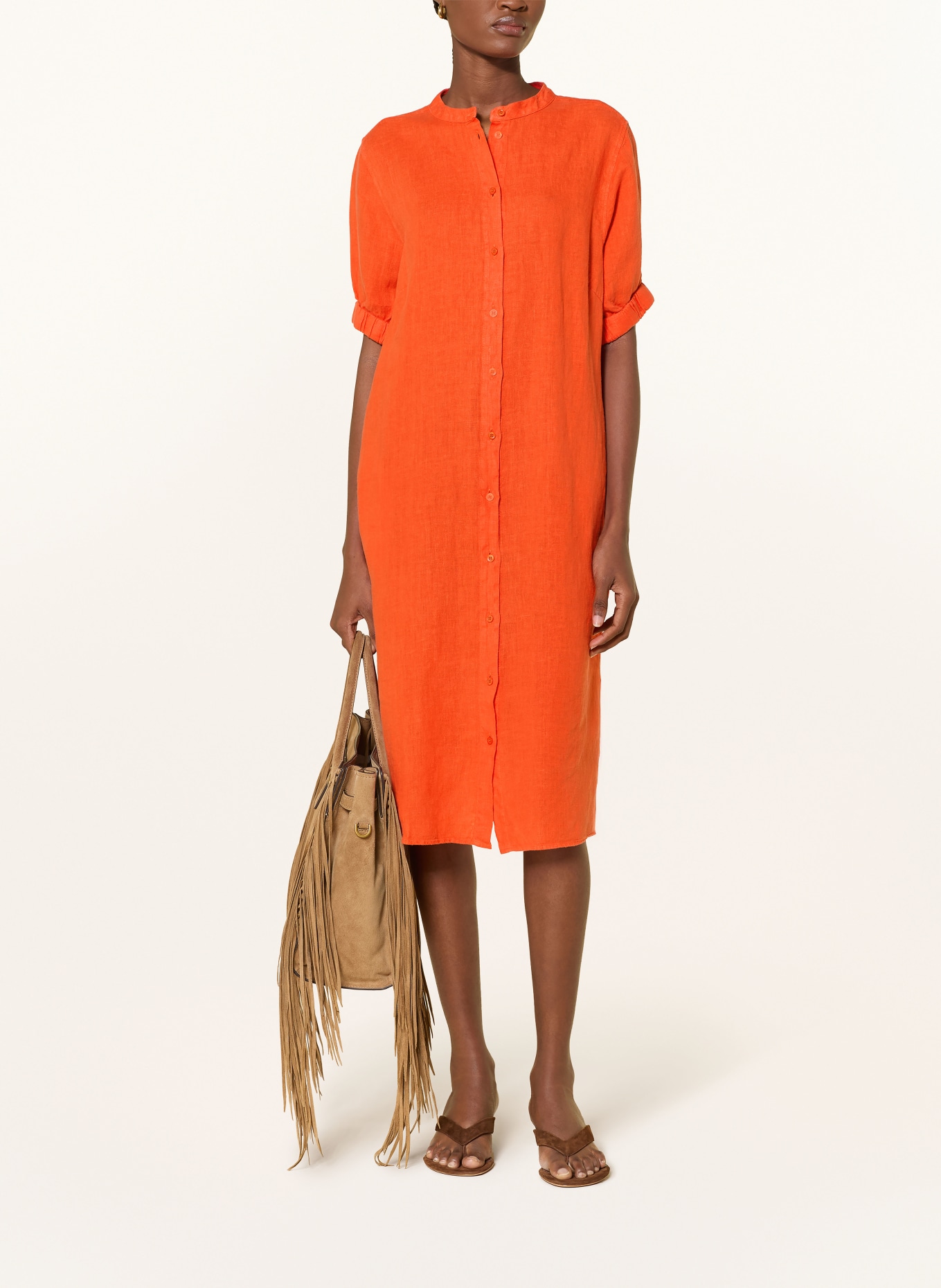 MOS MOSH Leinenkleid MMARLETH: ORANGE