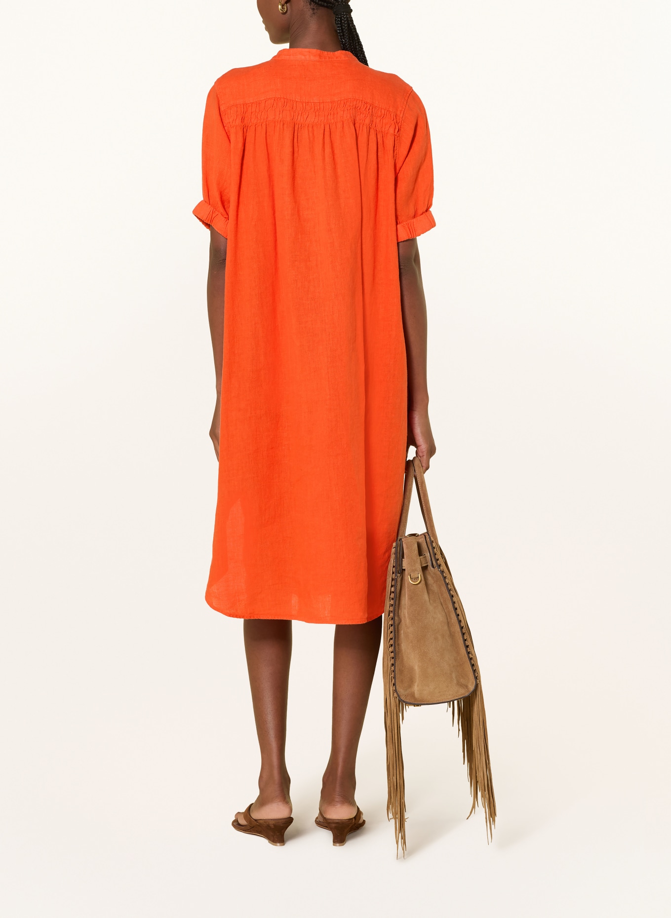 MOS MOSH Leinenkleid MMARLETH: ORANGE