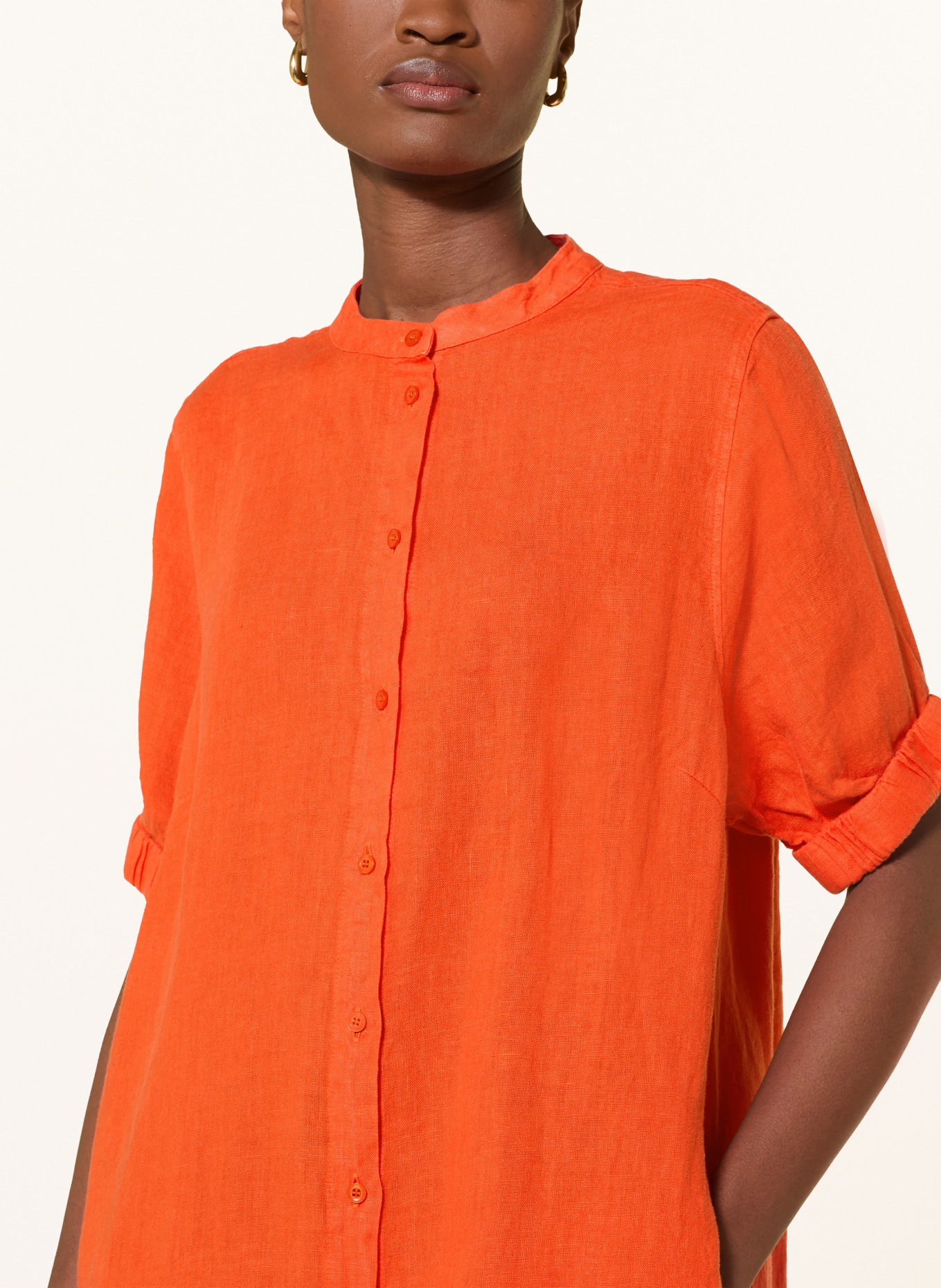 MOS MOSH Leinenkleid MMARLETH: ORANGE
