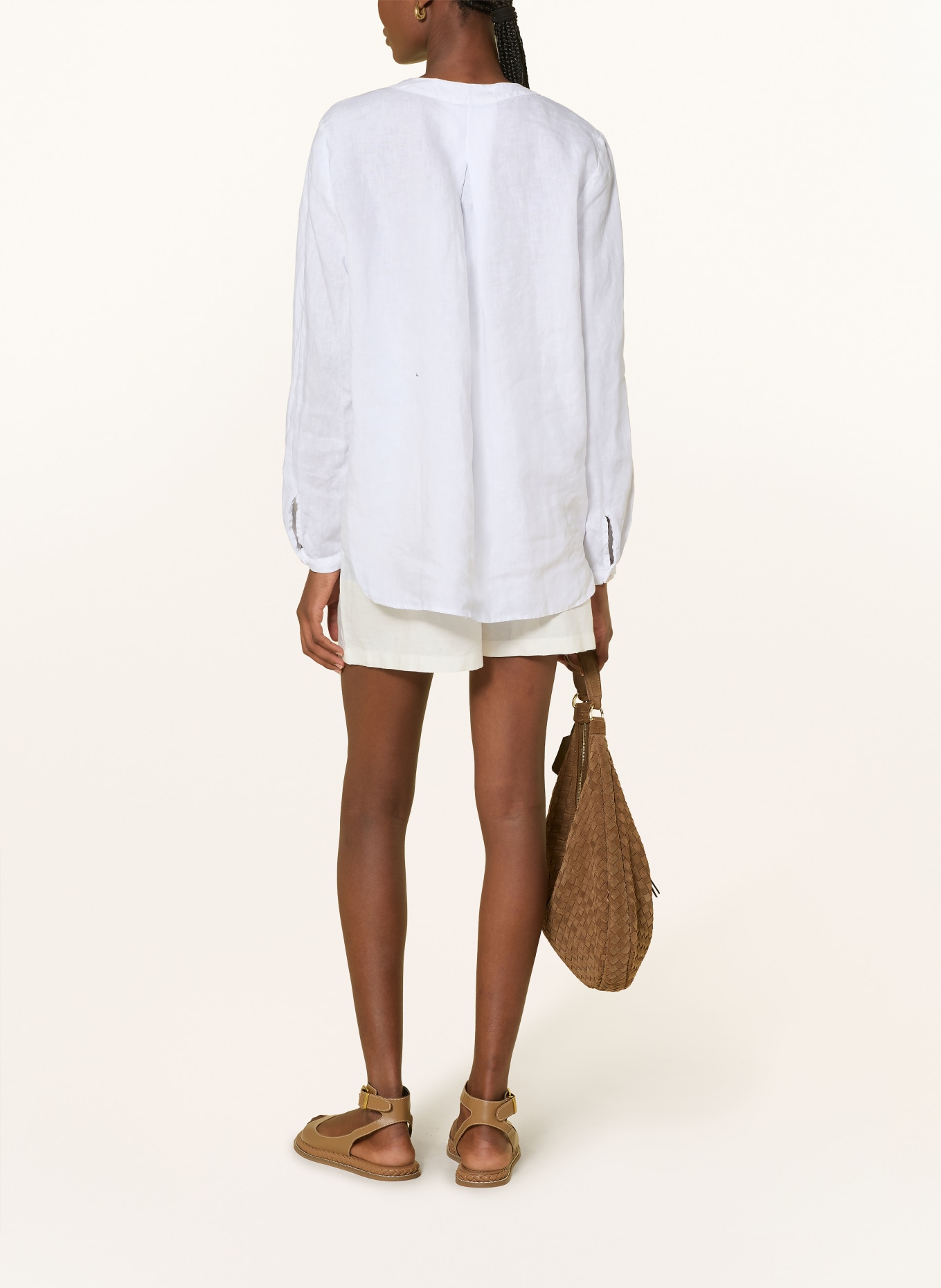 MAERZ MUENCHEN Leinenbluse: WEISS