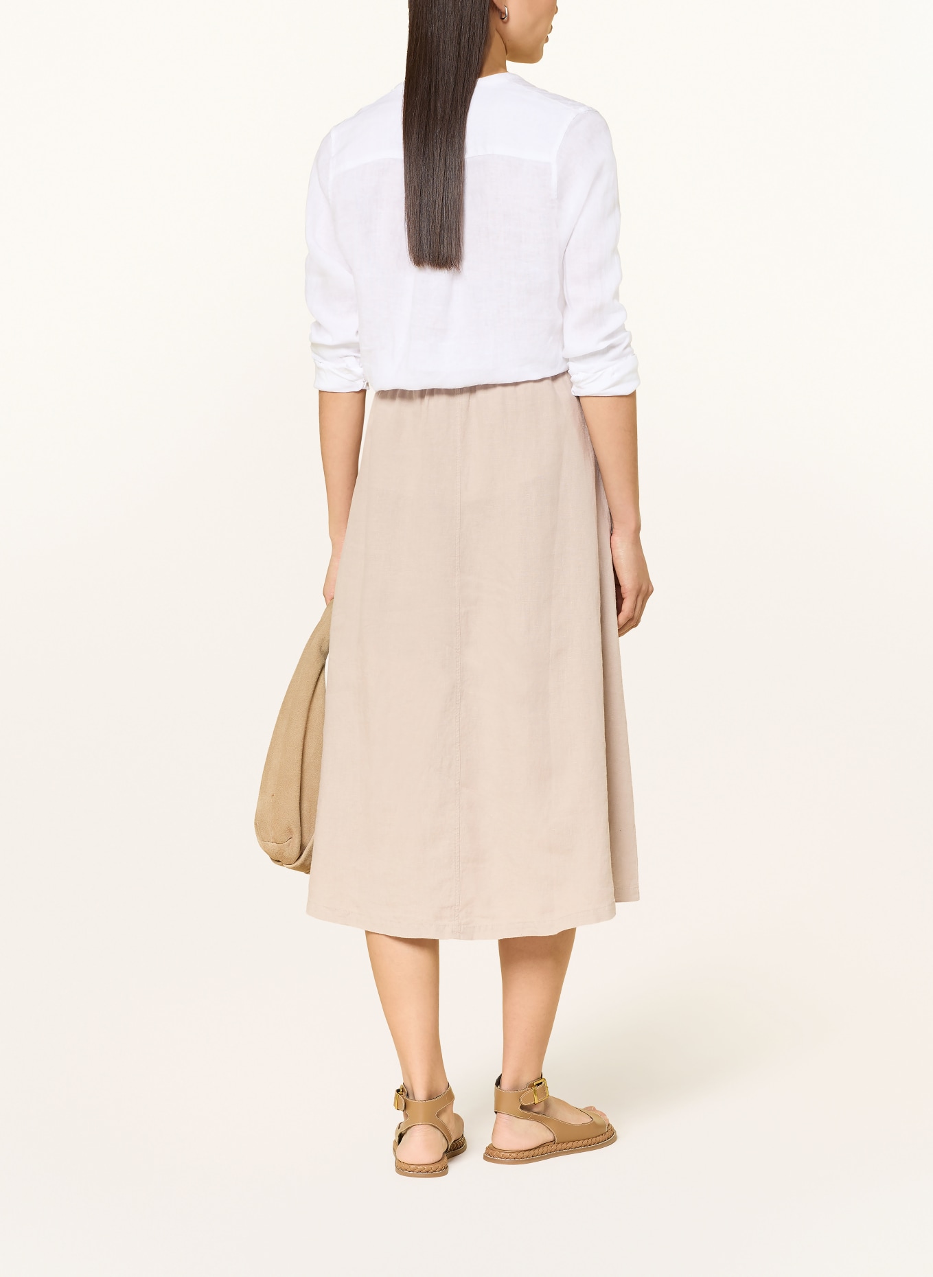 MAERZ MUENCHEN Leinenrock: BEIGE