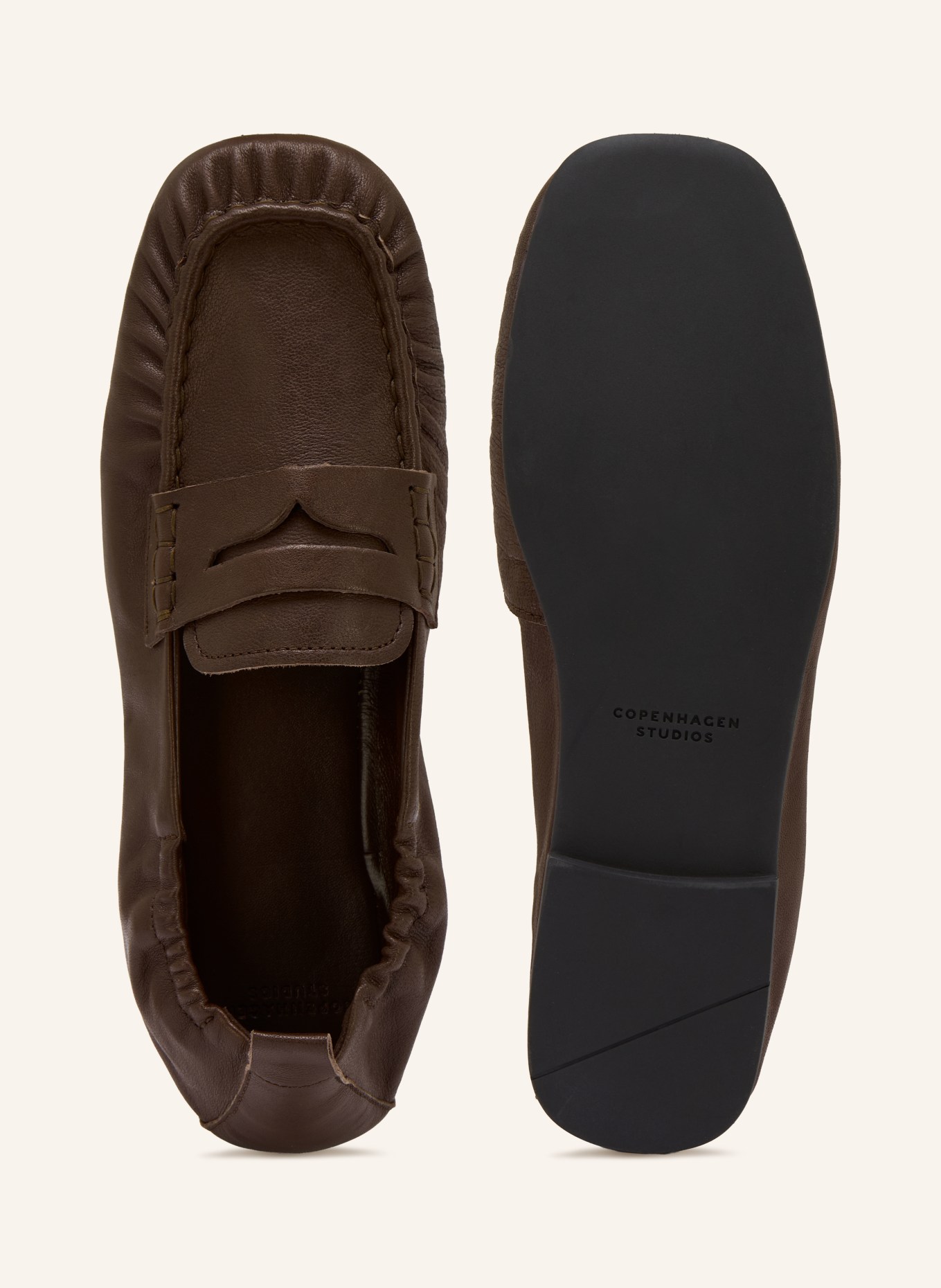 COPENHAGEN STUDIOS Penny loafery CPH885: TMAVĚ HNĚDÁ