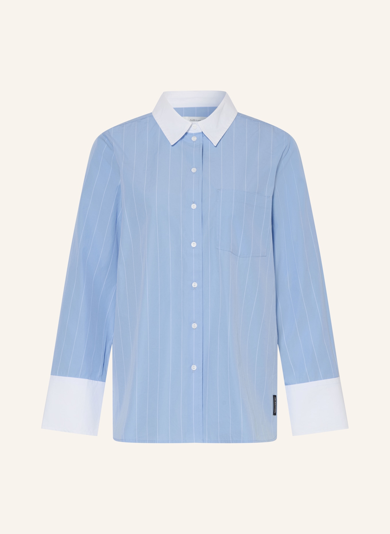 InWear Blusenshirt DESSYIW: BLAU / WEISS