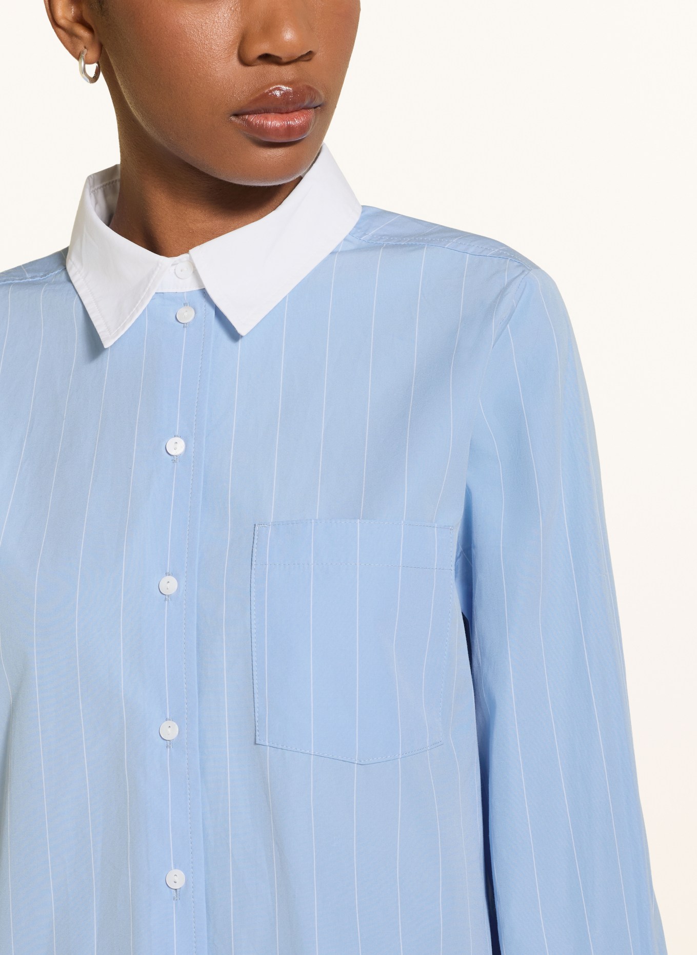 InWear Blusenshirt DESSYIW: BLAU / WEISS