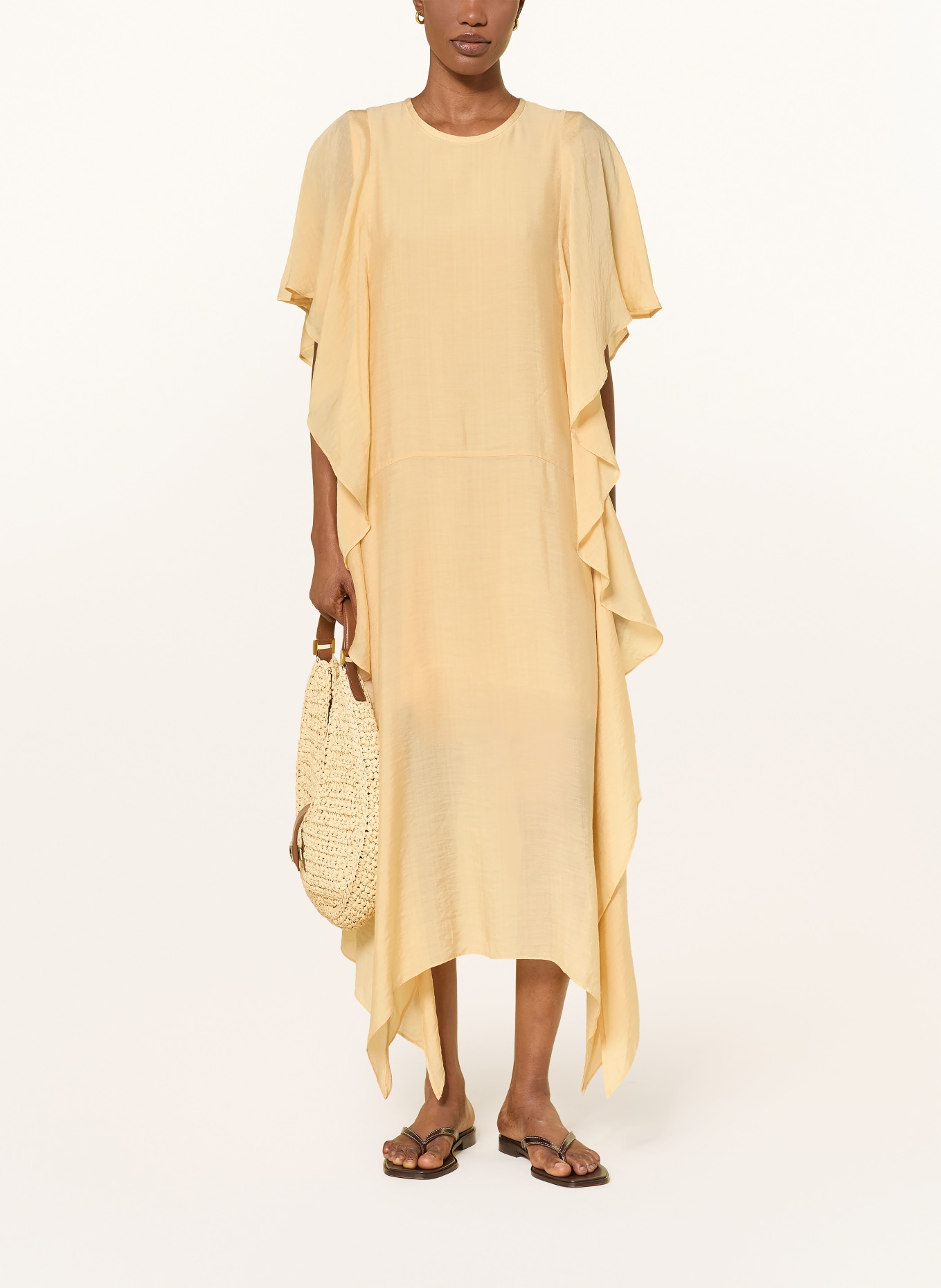 InWear LYLAIW Dress with Ruffles: LIGHT BROWN