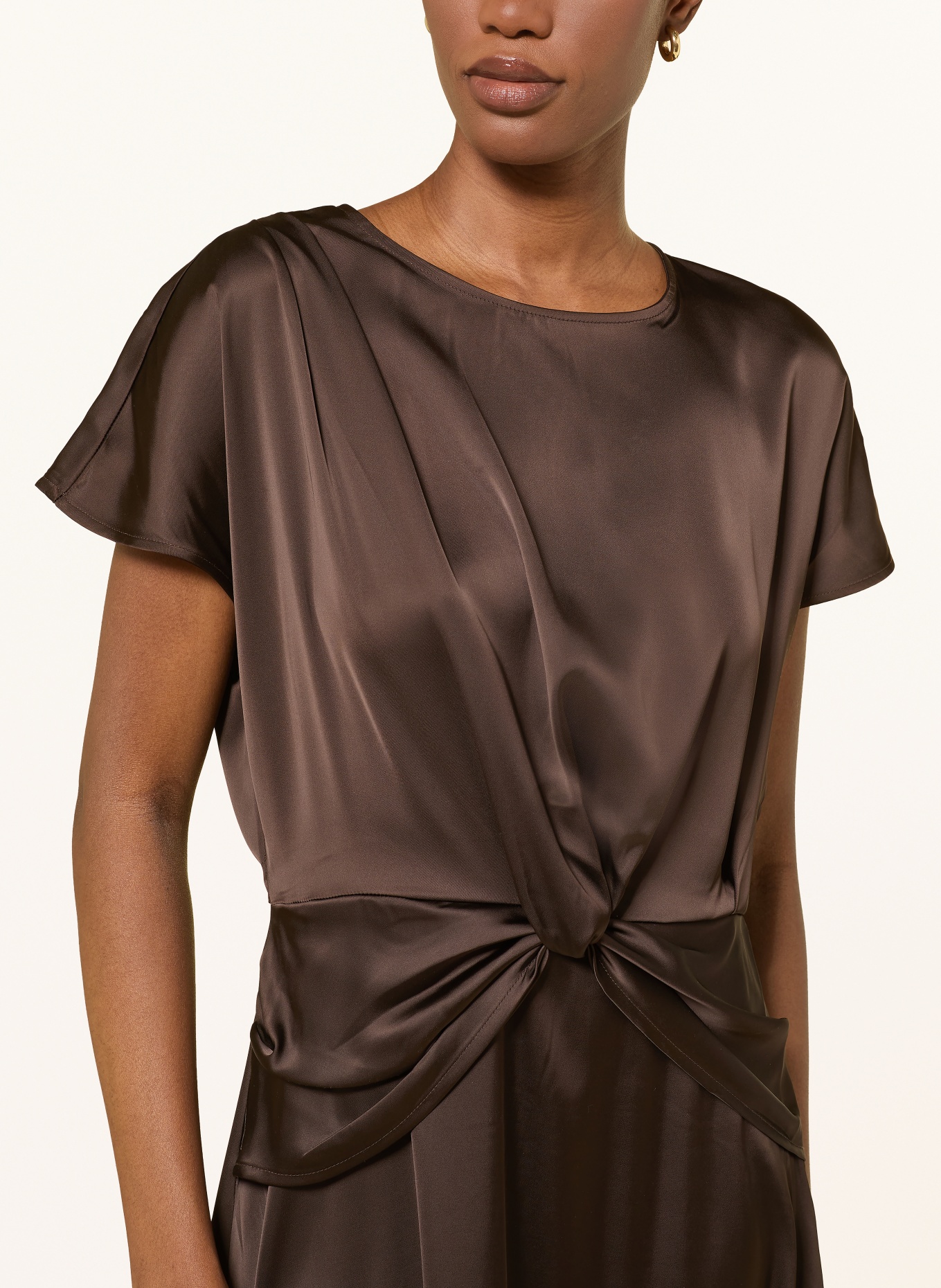 InWear Satin Dress LAKEIW: DARK BROWN