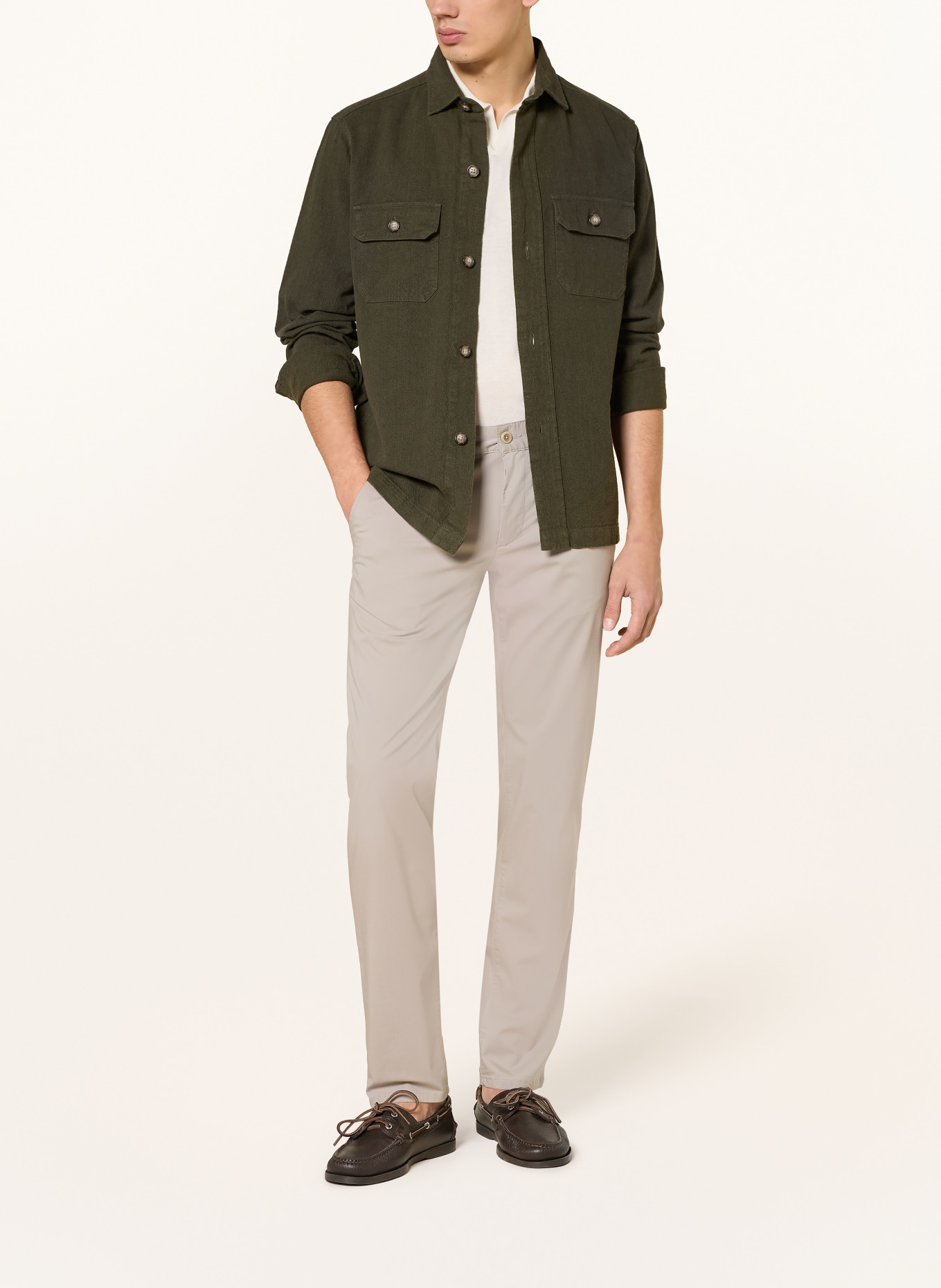 ALBERTO Chino LOU-J coupe classique: GRIS