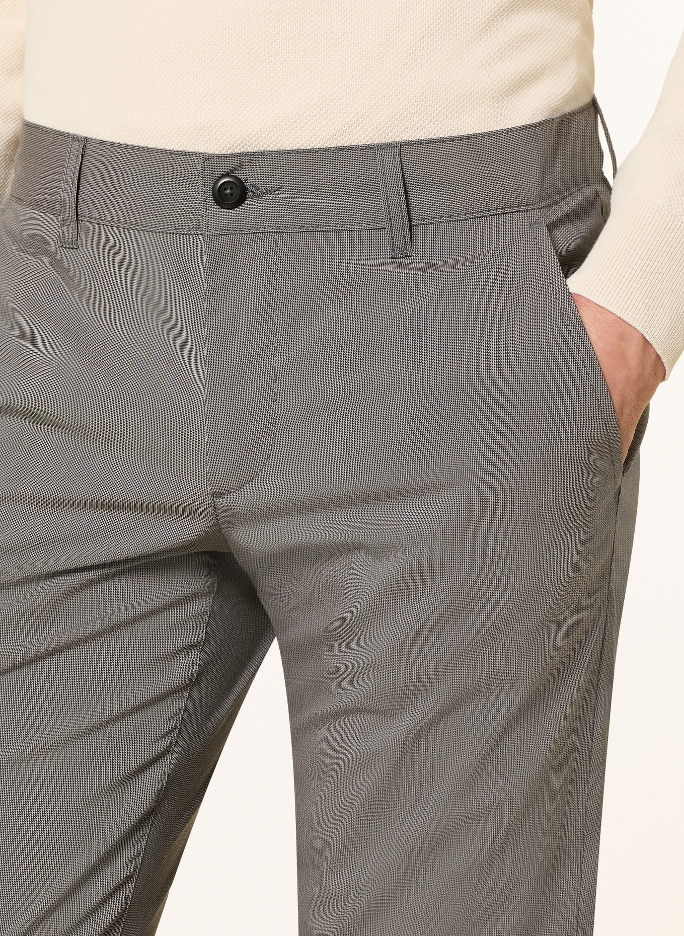 ALBERTO Chino LOU-J Regular Fit: DUNKELGRAU