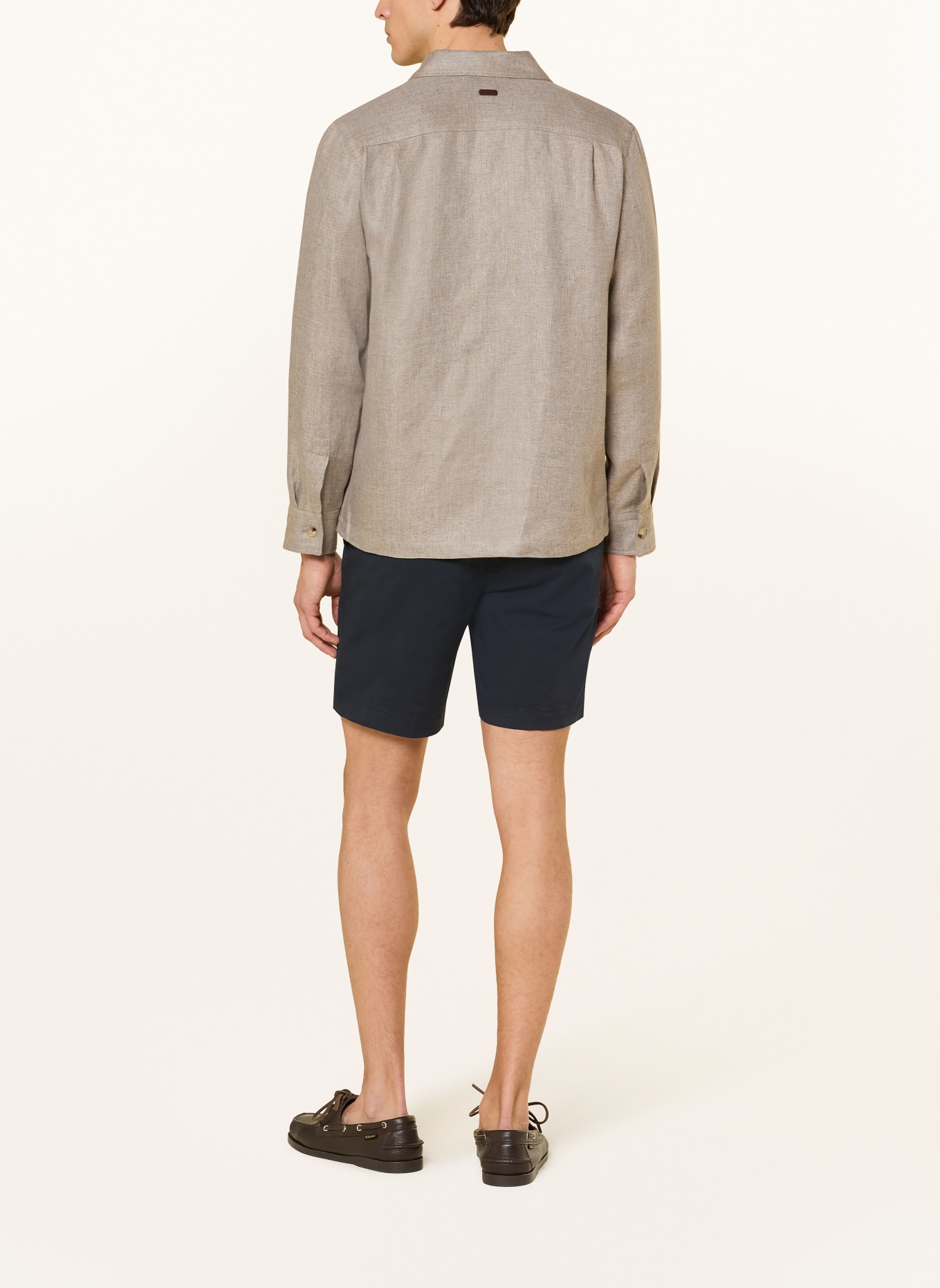 ETON Overjacket mit Leinen: HELLGRAU