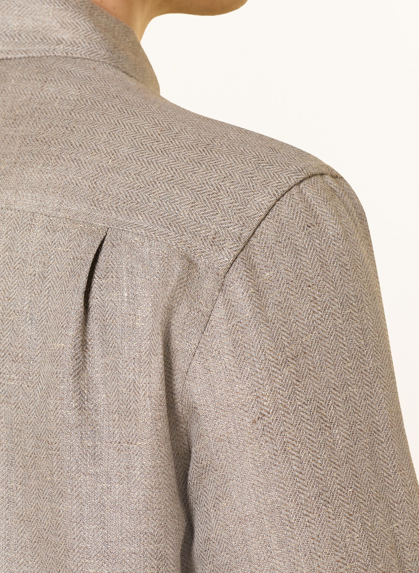 ETON Overjacket mit Leinen: HELLGRAU