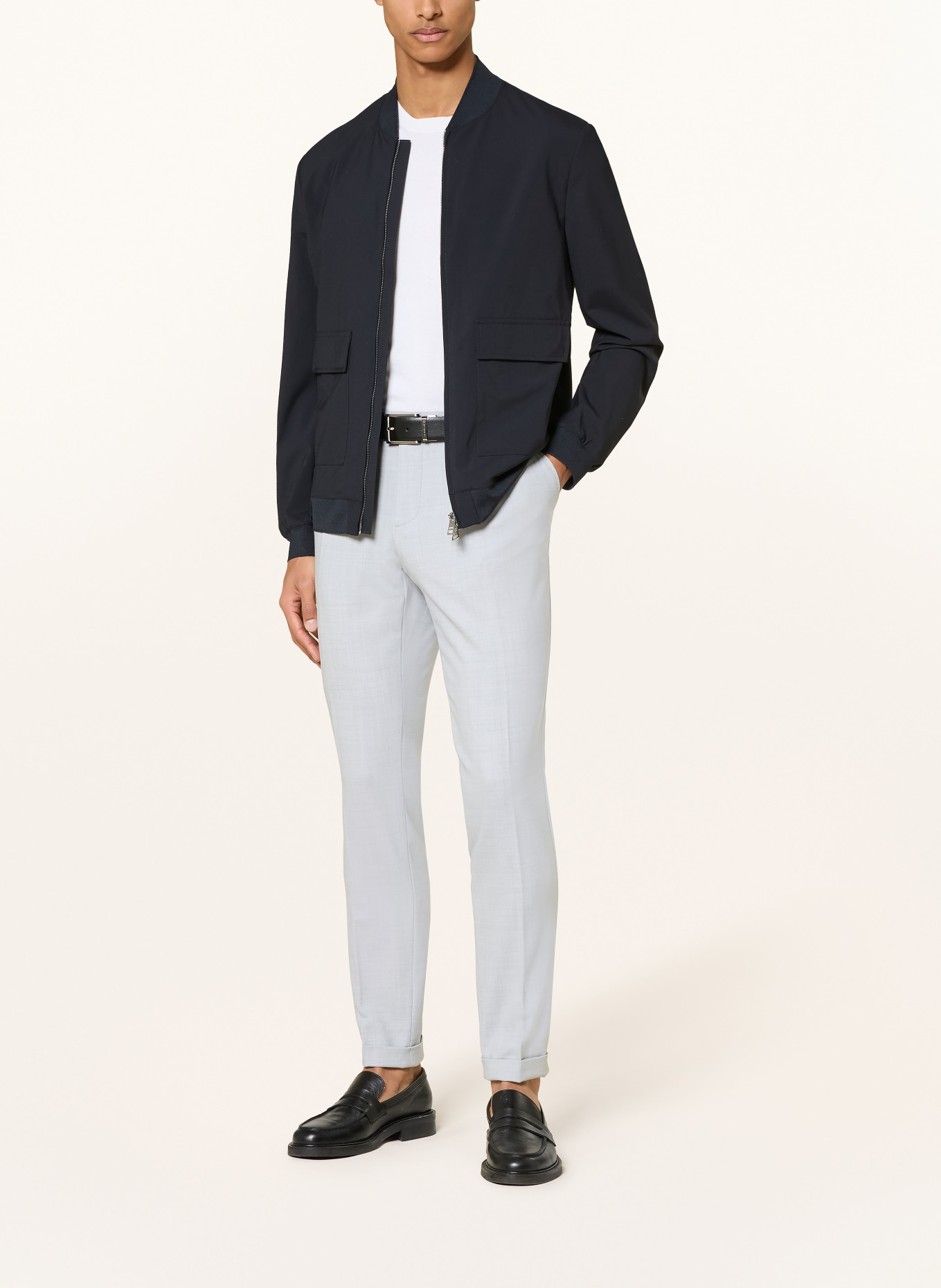 ALBERTO Chino BARISTA Tapered Fit: HELLGRAU