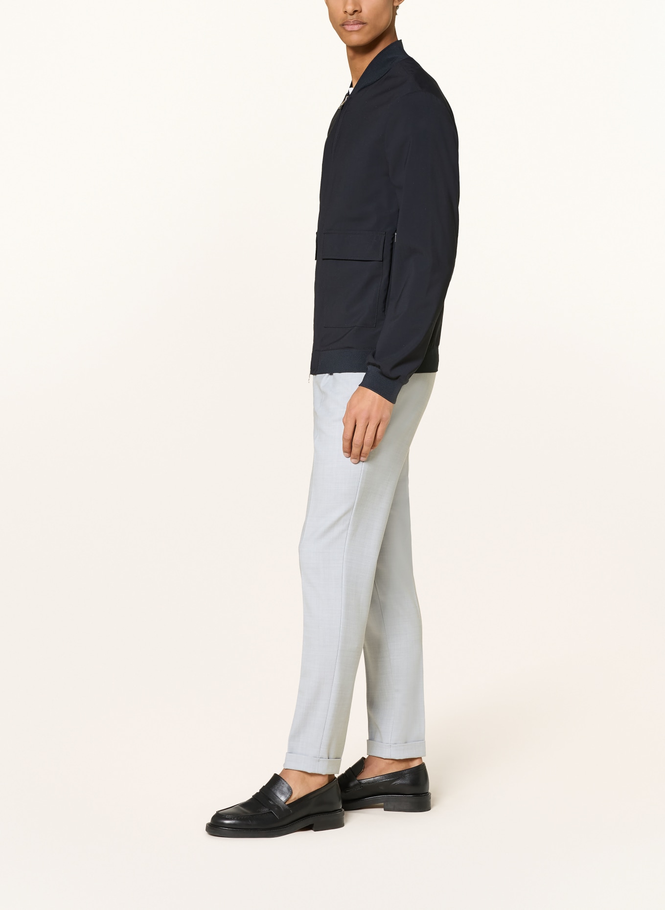 ALBERTO Chino BARISTA Tapered Fit: HELLGRAU