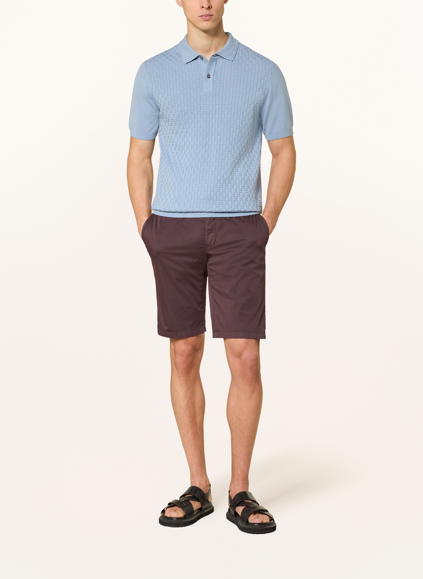 ALBERTO Shorts JUMP-K: DONKERPAARS