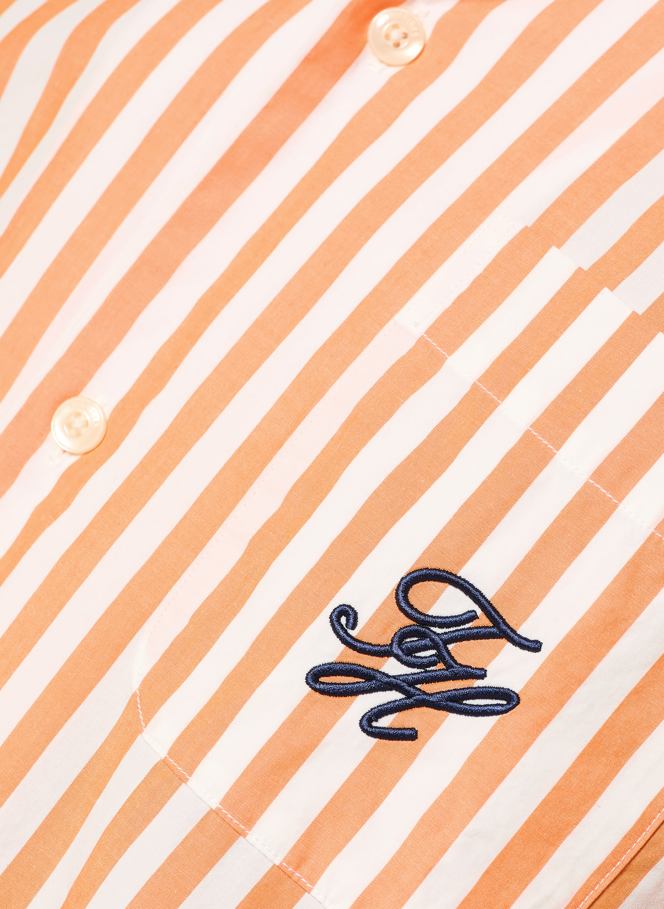 TOMMY HILFIGER Resorthemd Regular Fit: ORANGE / WEISS