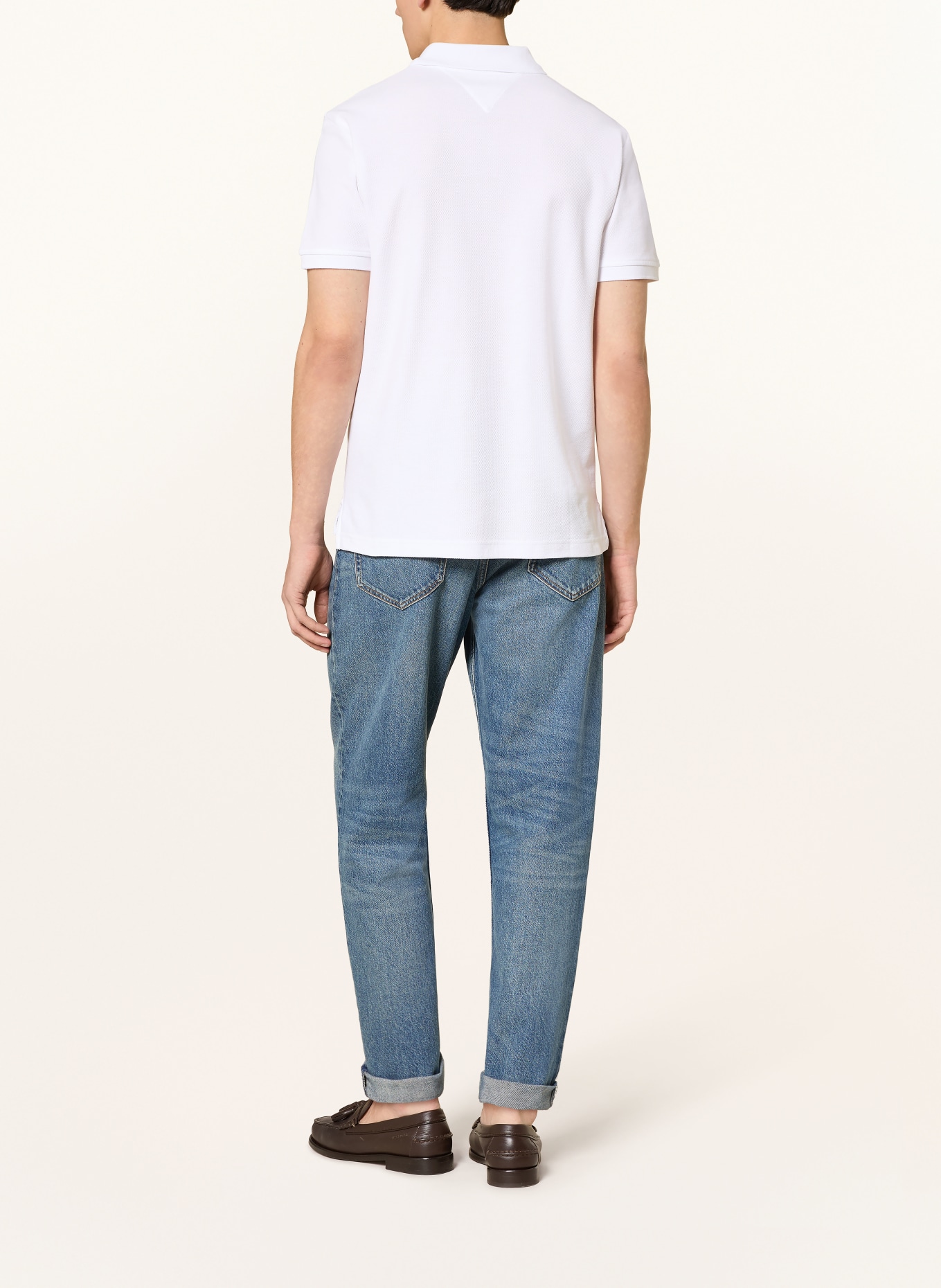 TOMMY HILFIGER Piqué-Poloshirt Regular Fit: WEISS