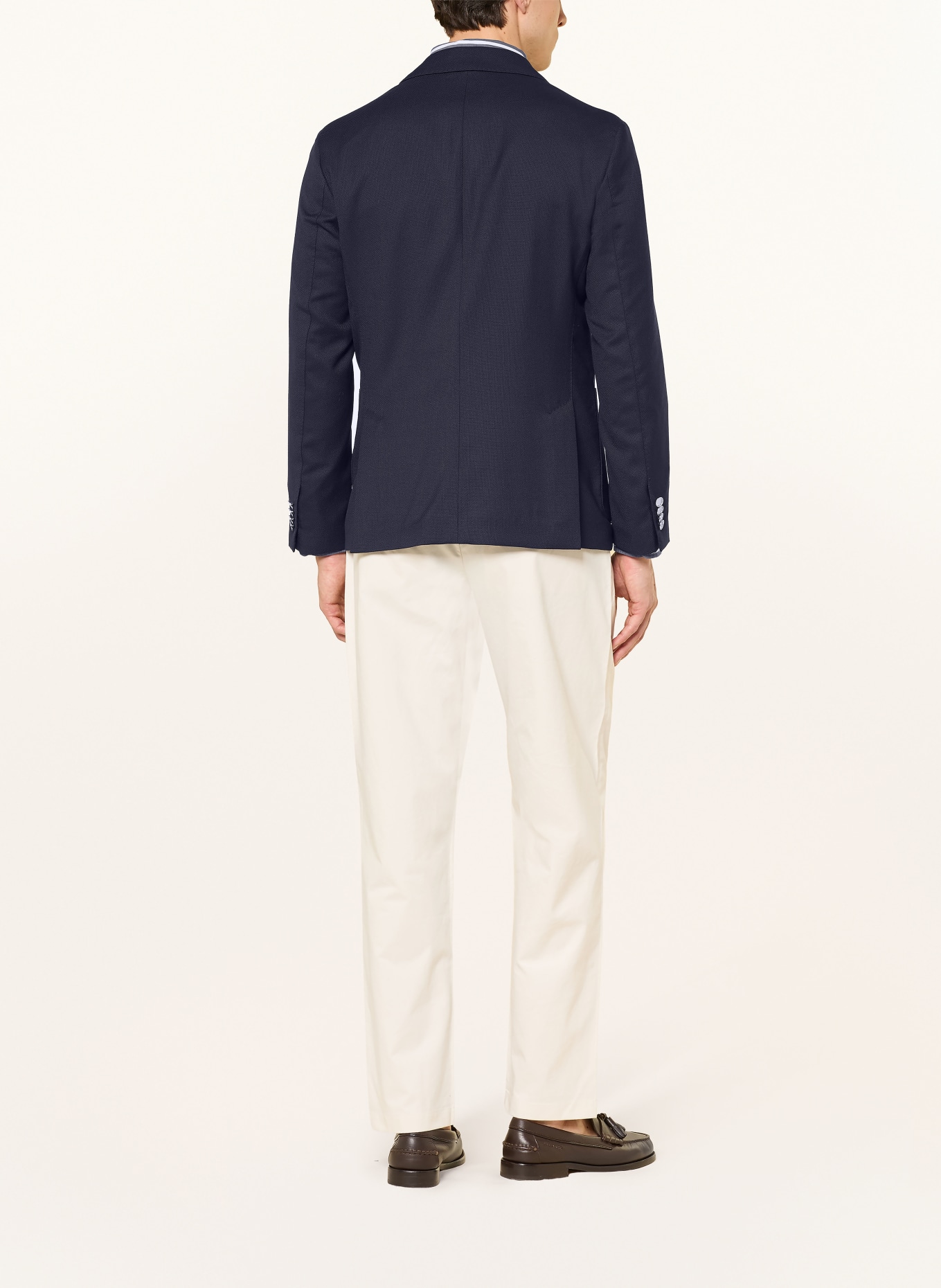 TOMMY HILFIGER Piqué Jacket, Extra Slim Fit: DARK BLUE / GOLD