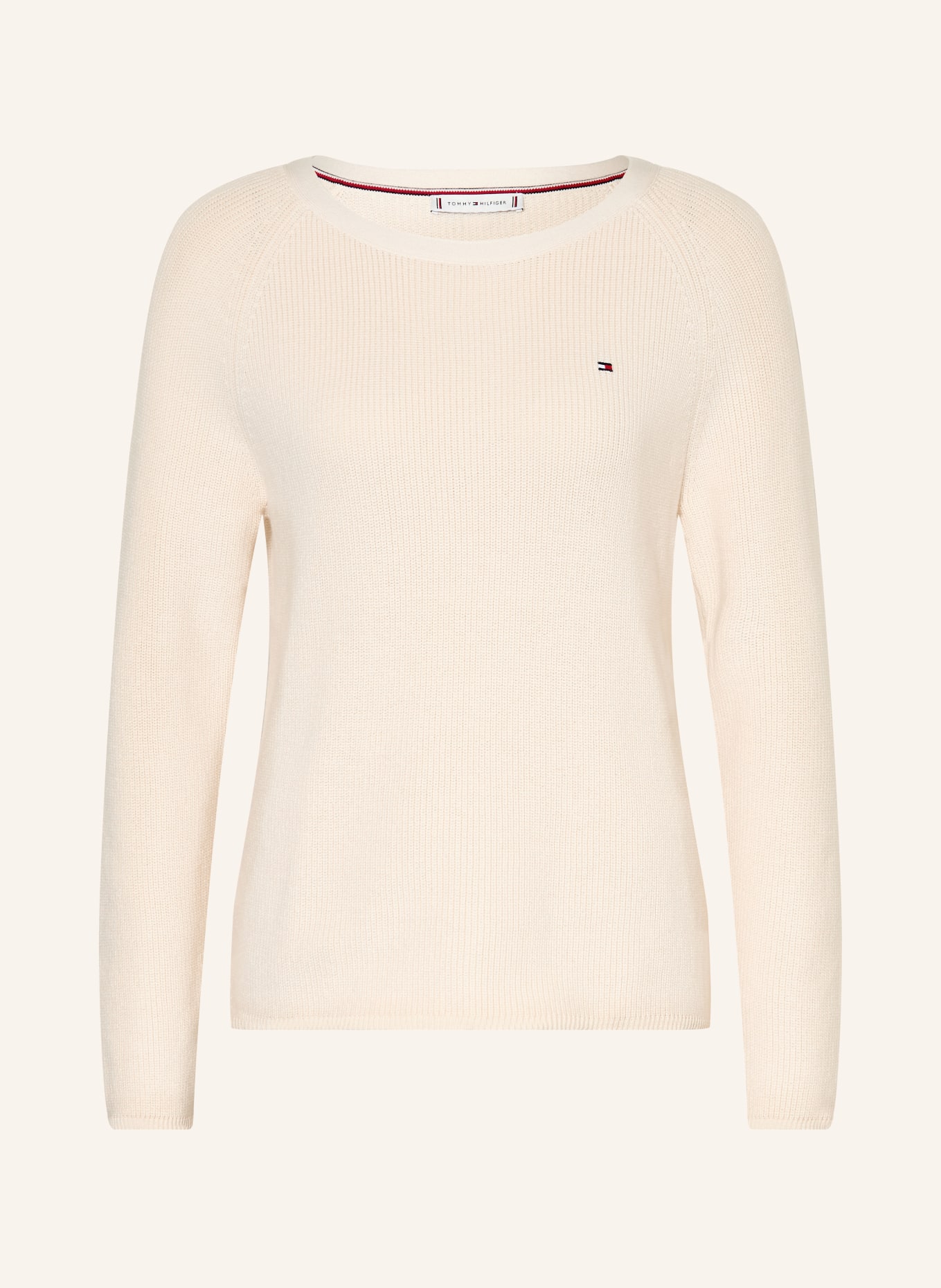 TOMMY HILFIGER Strickpullover: BEIGE