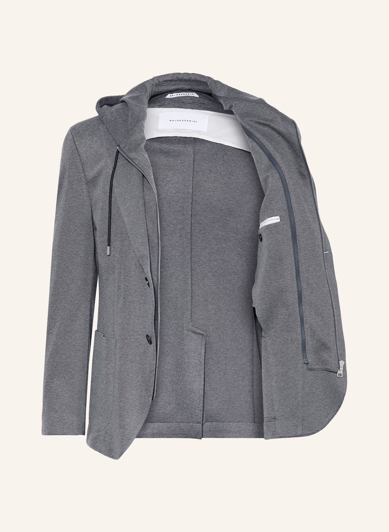 BALDESSARINI Extra Slim Fit Blazer with Removable Collar: 6300 NIGHT SKY