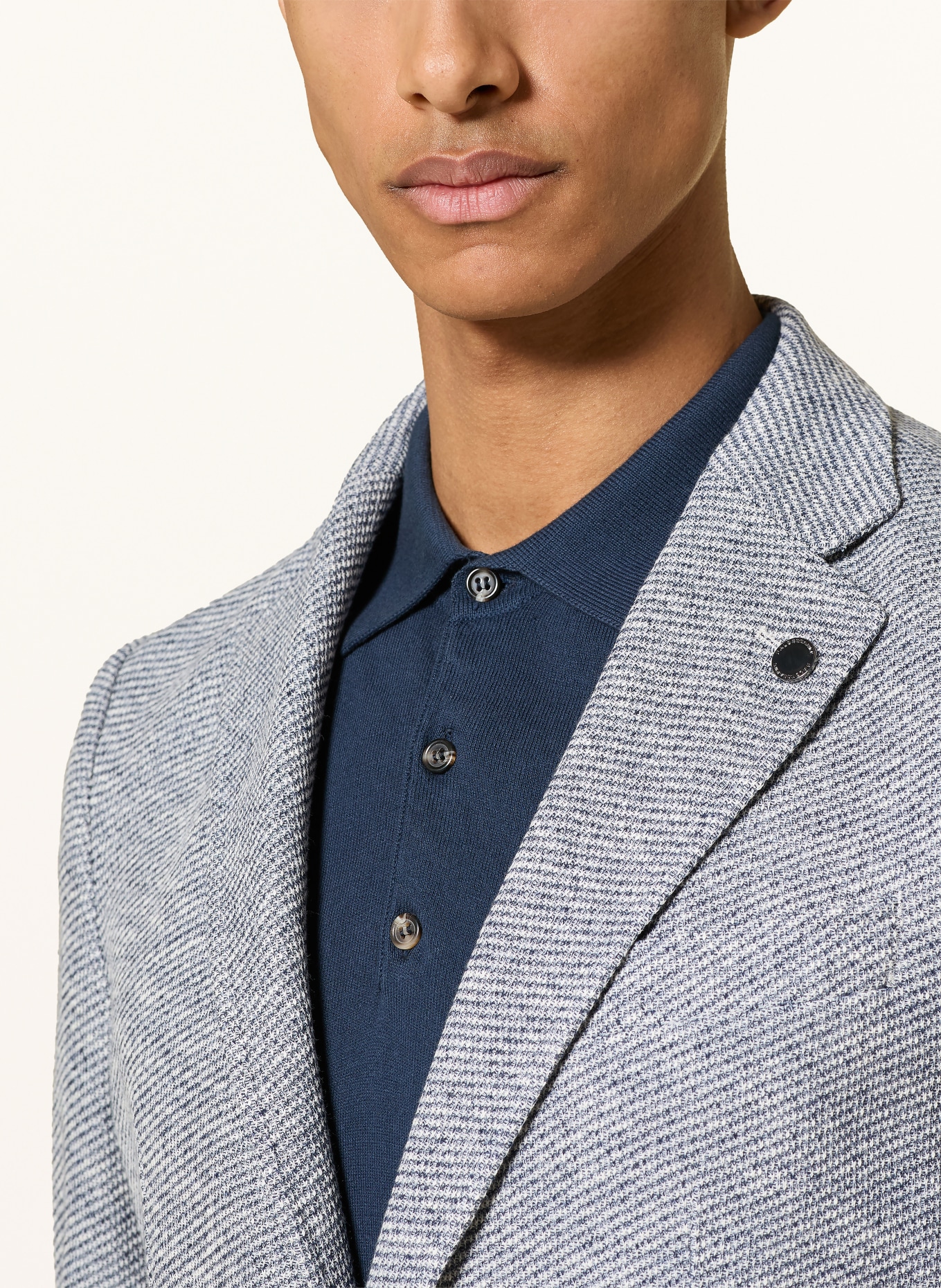 BALDESSARINI Sakko Extra Slim Fit: DUNKELBLAU / HELLGRAU