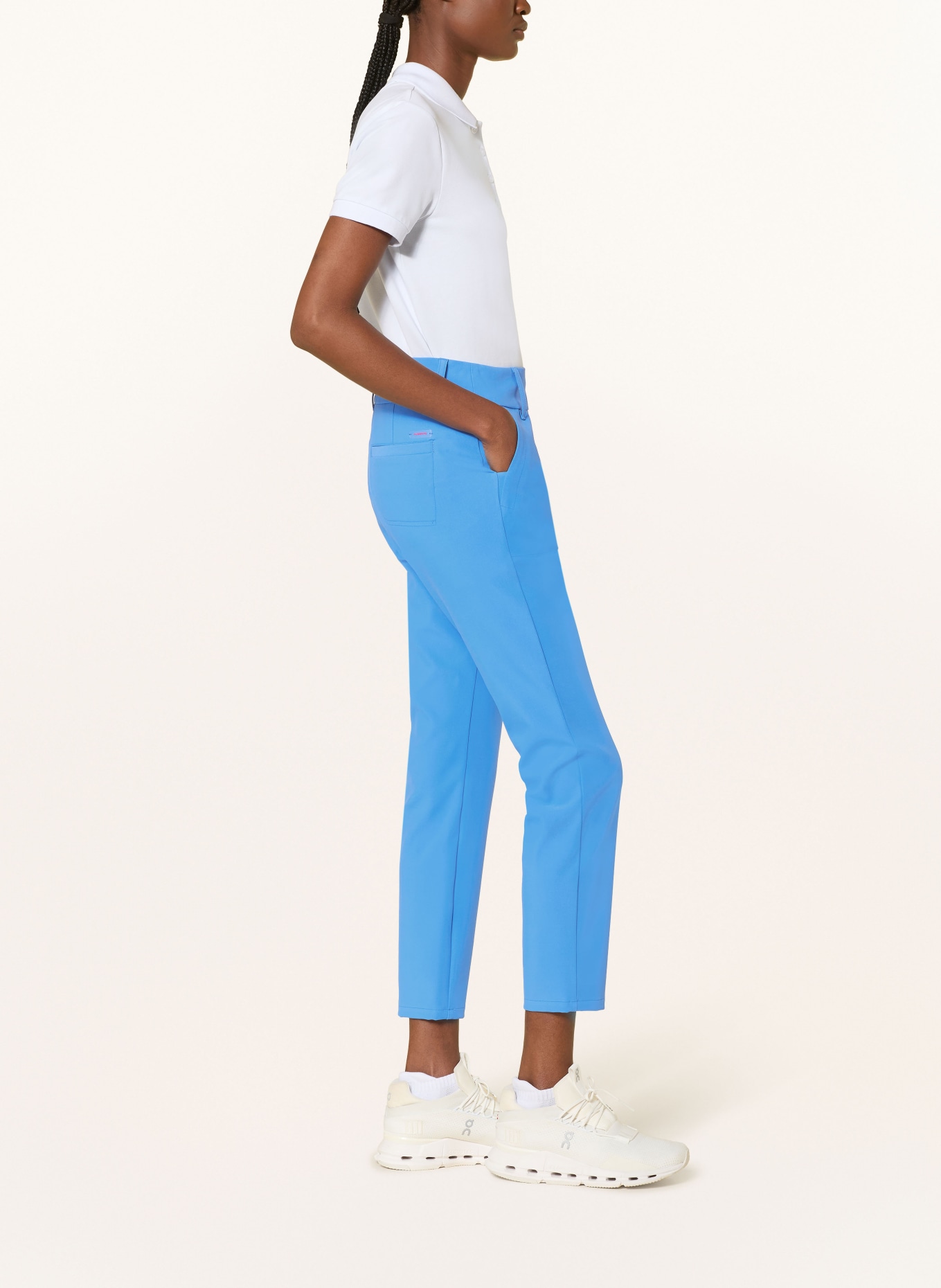 ALBERTO 7/8-golfbroek LUCY-CR - FX4 DRY COOLER® met sierstenen: BLAUW