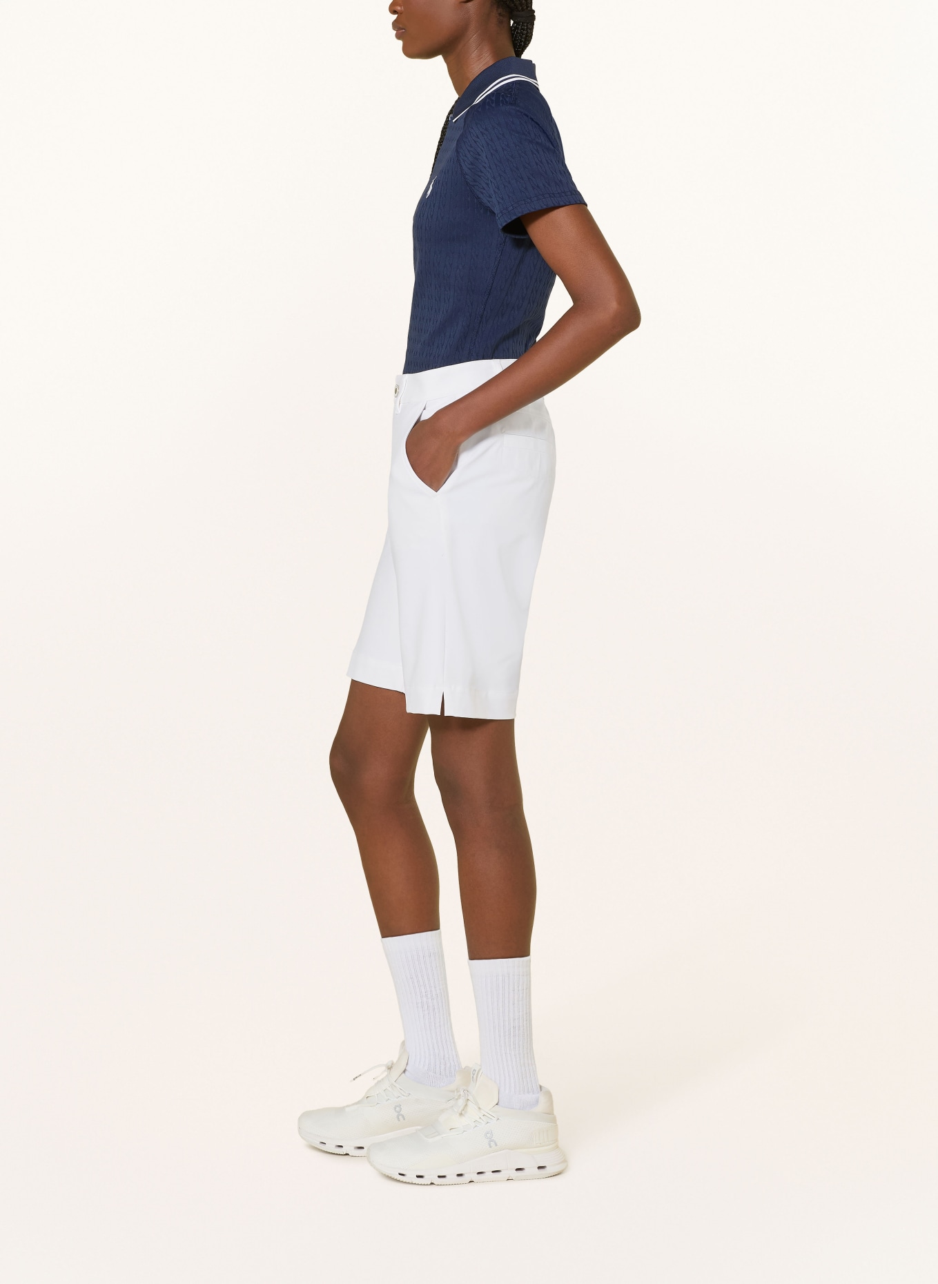 ALBERTO AUDREY-K Golf Shorts - FX4 DRY COOLER®: WHITE