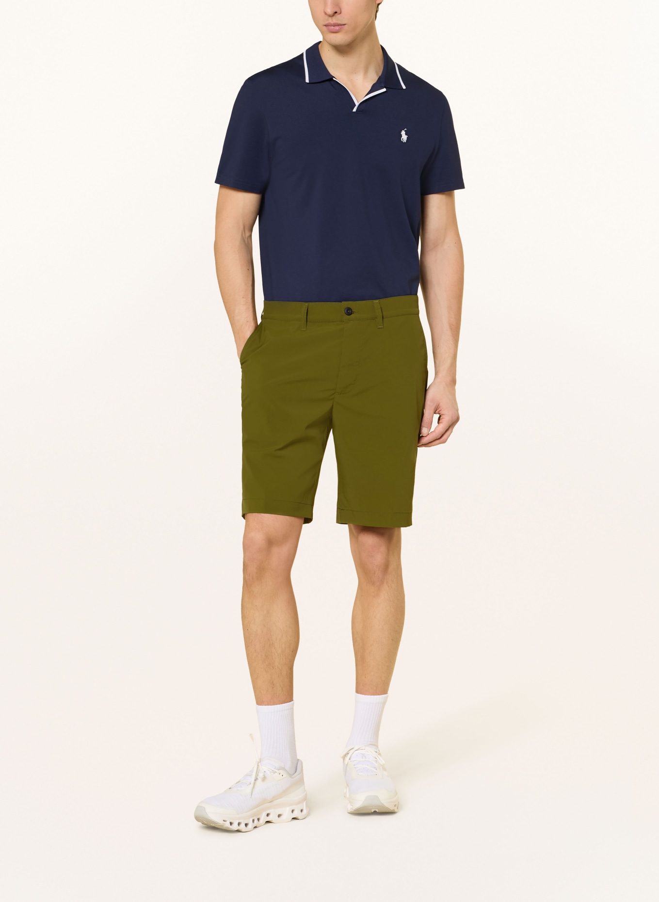 ALBERTO MAX-K-Y-COOLMAX® SUPER LIGHT Golf Shorts: GREEN