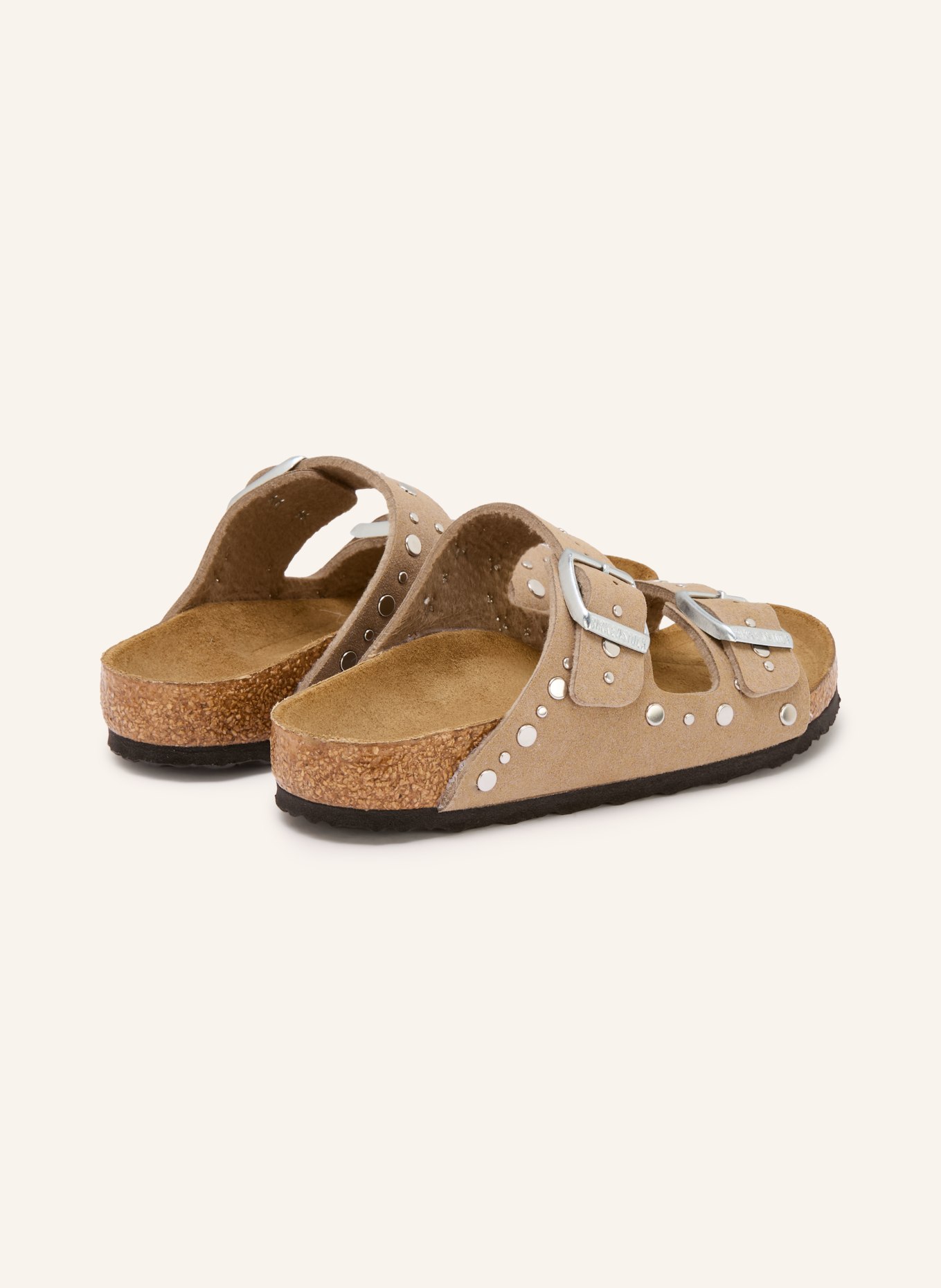 BIRKENSTOCK Mules ARIZONA RIVET BORDER à rivets: TAUPE