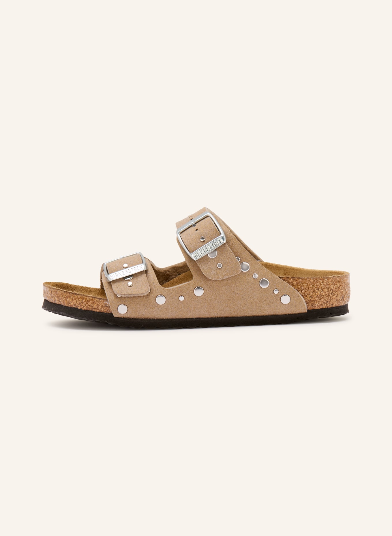 BIRKENSTOCK Mules ARIZONA RIVET BORDER à rivets: TAUPE