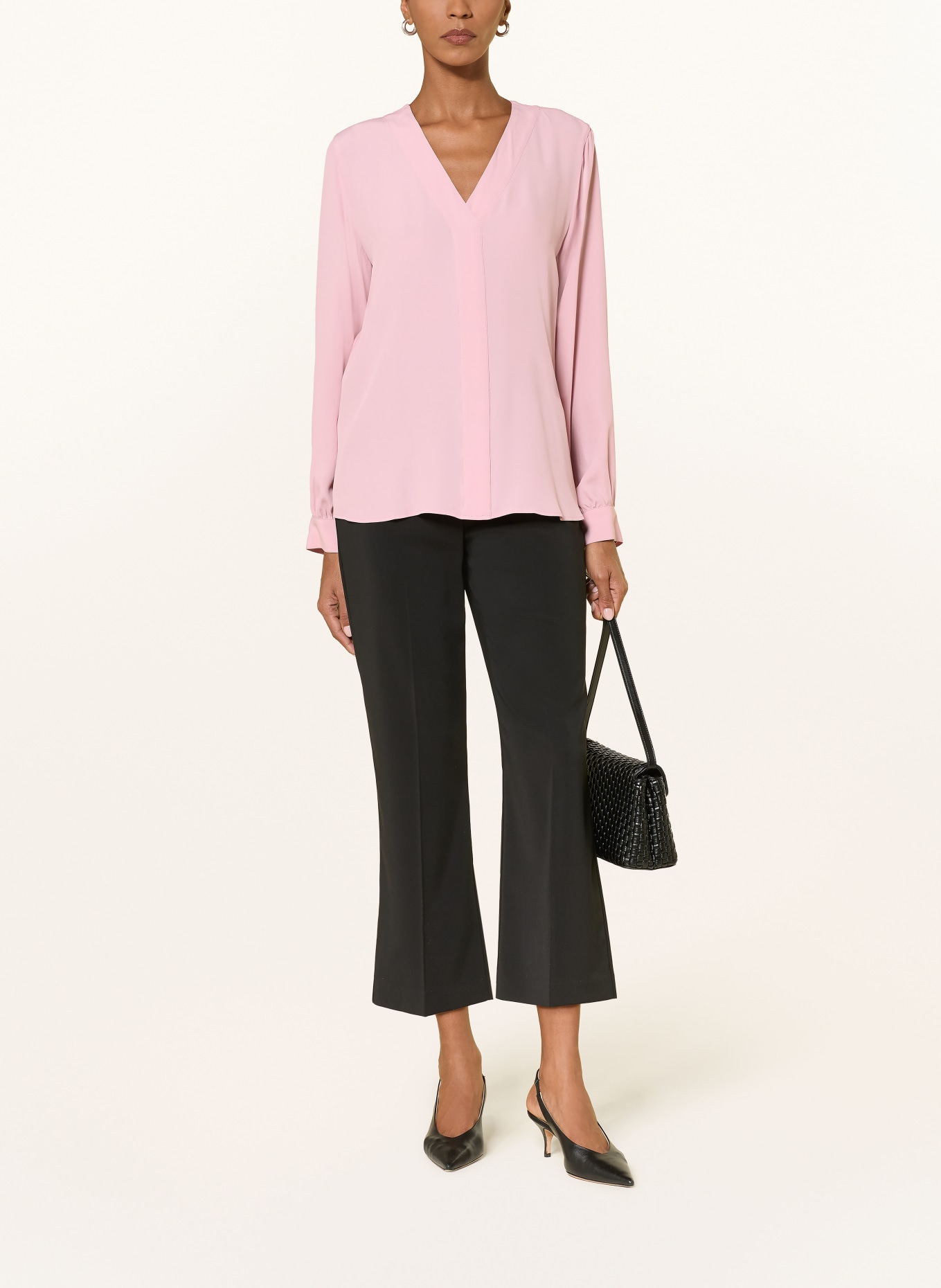 RIANI Blouse-style shirt with silk: ROSE