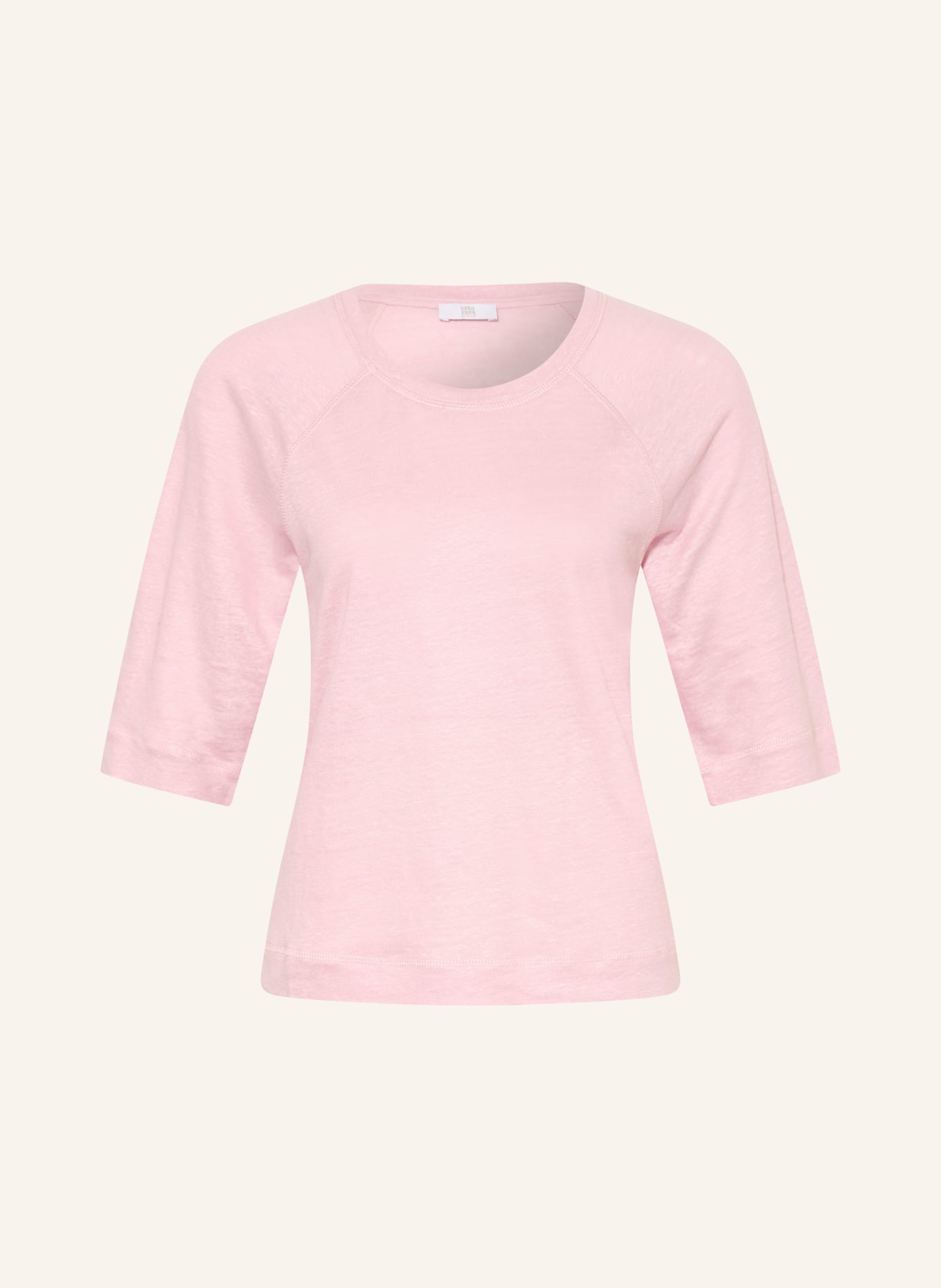 RIANI Lněné tričko: SVĚTLE ČERVENÁ