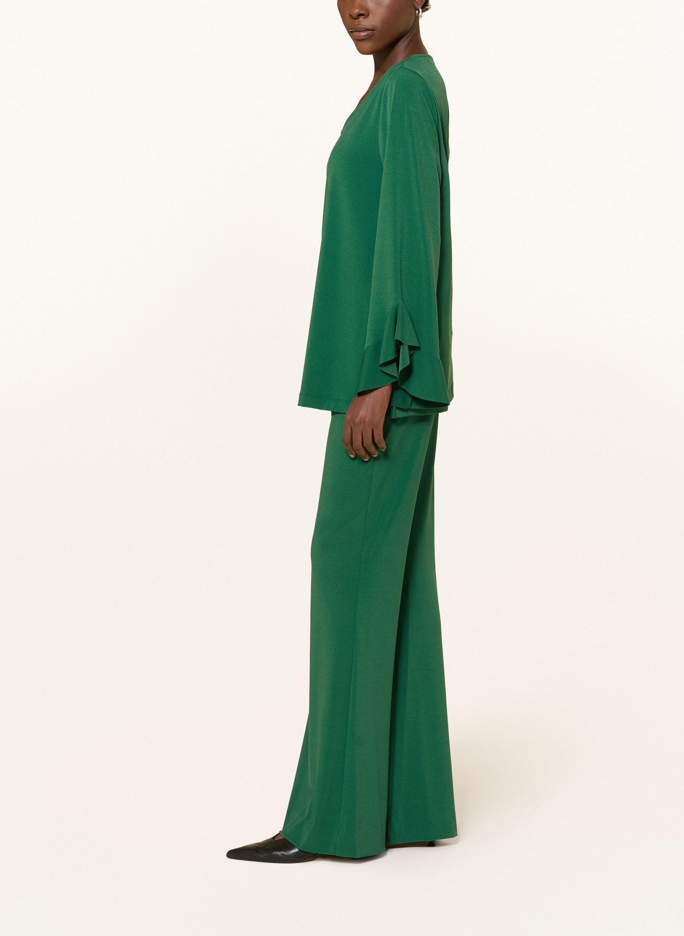 RIANI Spodnie z marszczeniami: ZIELONY