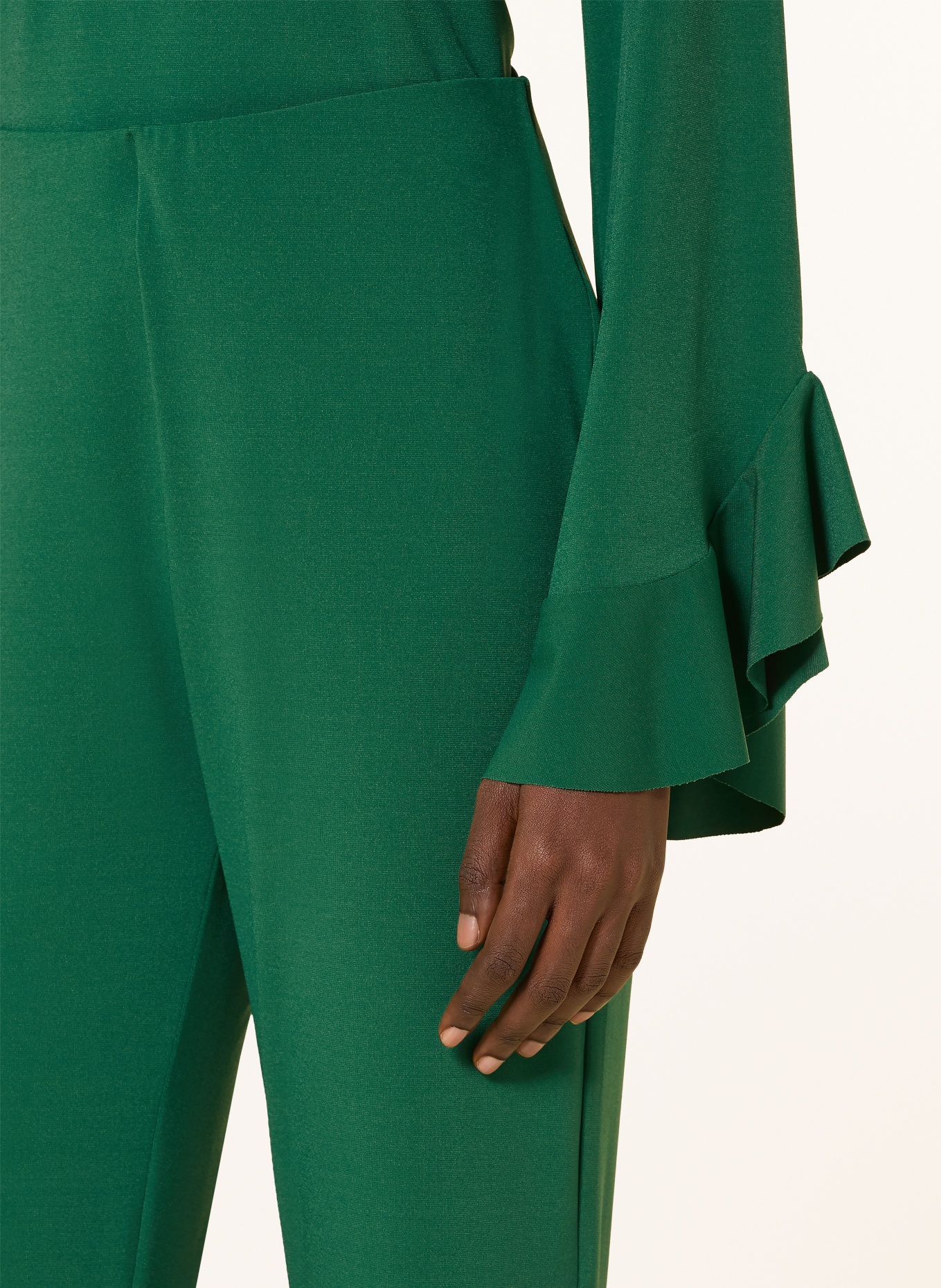 RIANI Spodnie z marszczeniami: ZIELONY