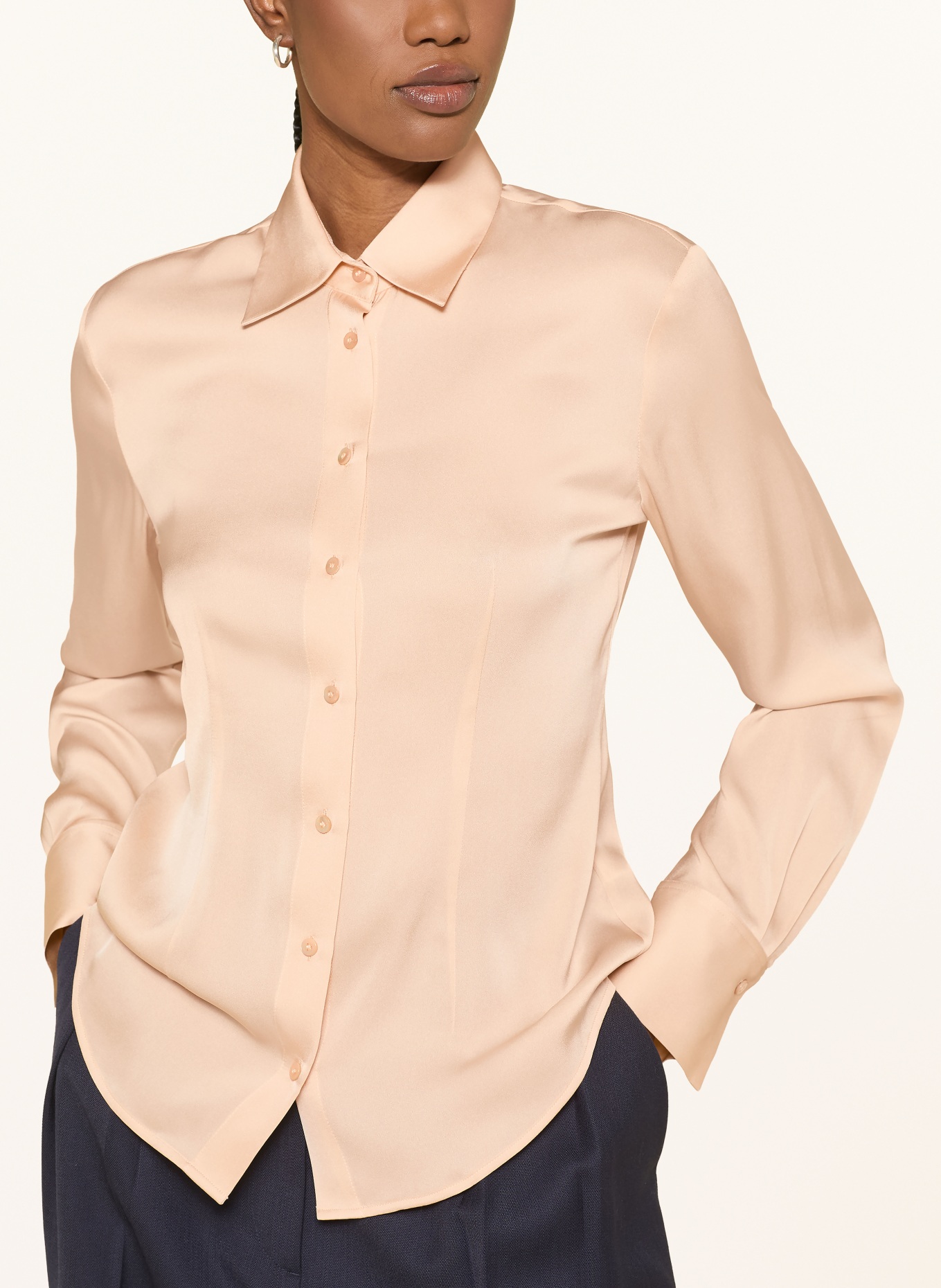 van Laack Hedvábná košile VL-ULIZ-XX: BÉŽOVÁ