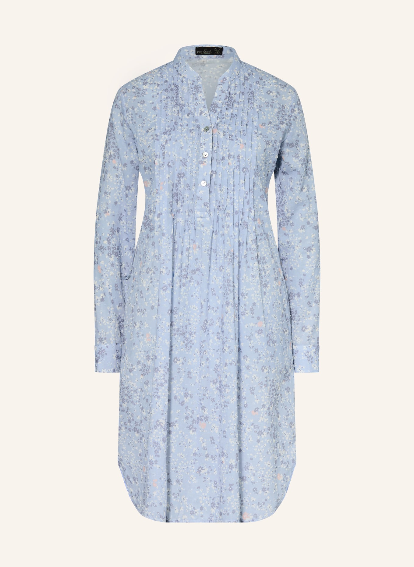van Laack Kleid VL-KASUMI-KNLV: HELLBLAU / HELLORANGE / BLAU