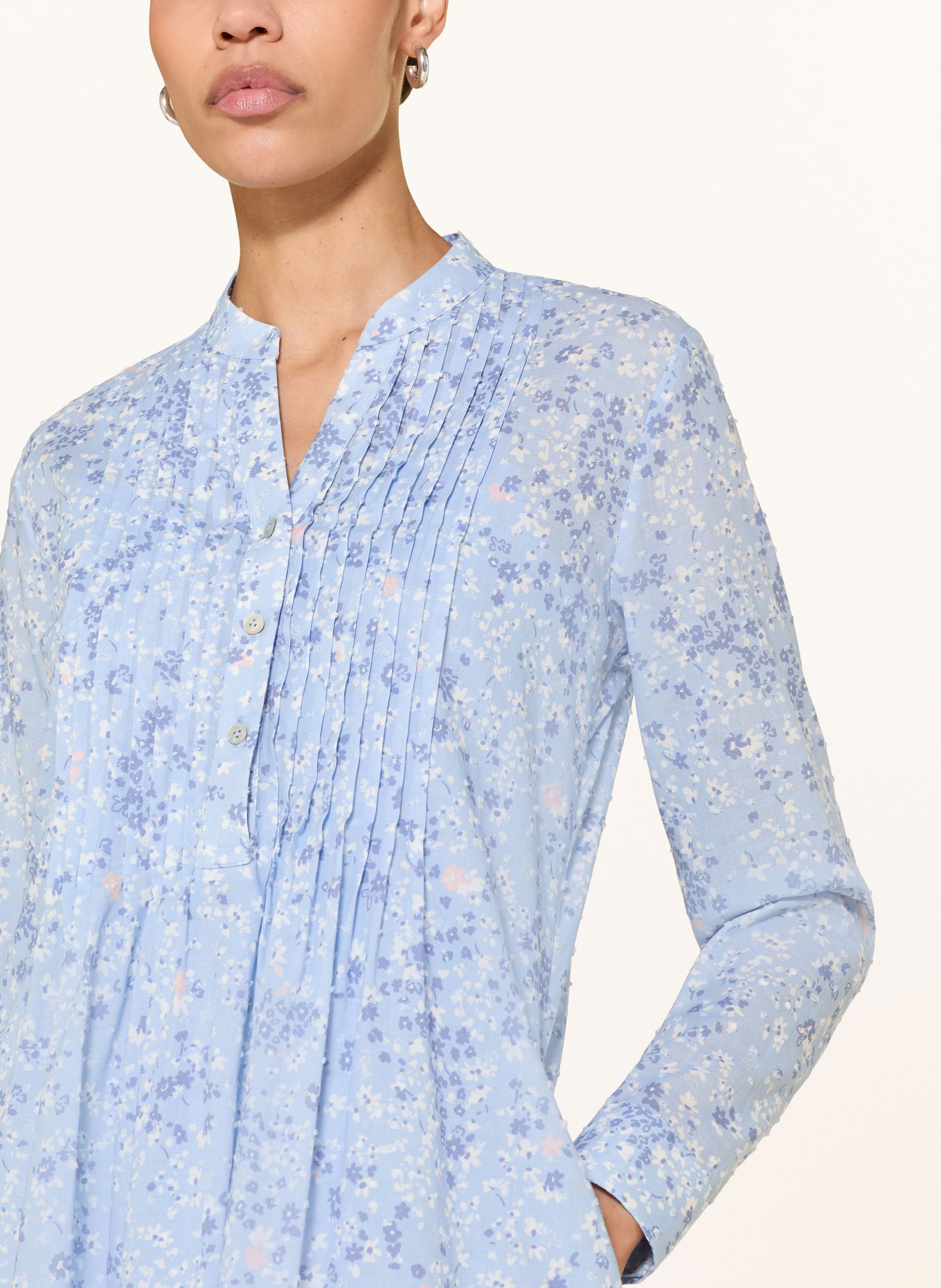 van Laack Kleid VL-KASUMI-KNLV: HELLBLAU / HELLORANGE / BLAU
