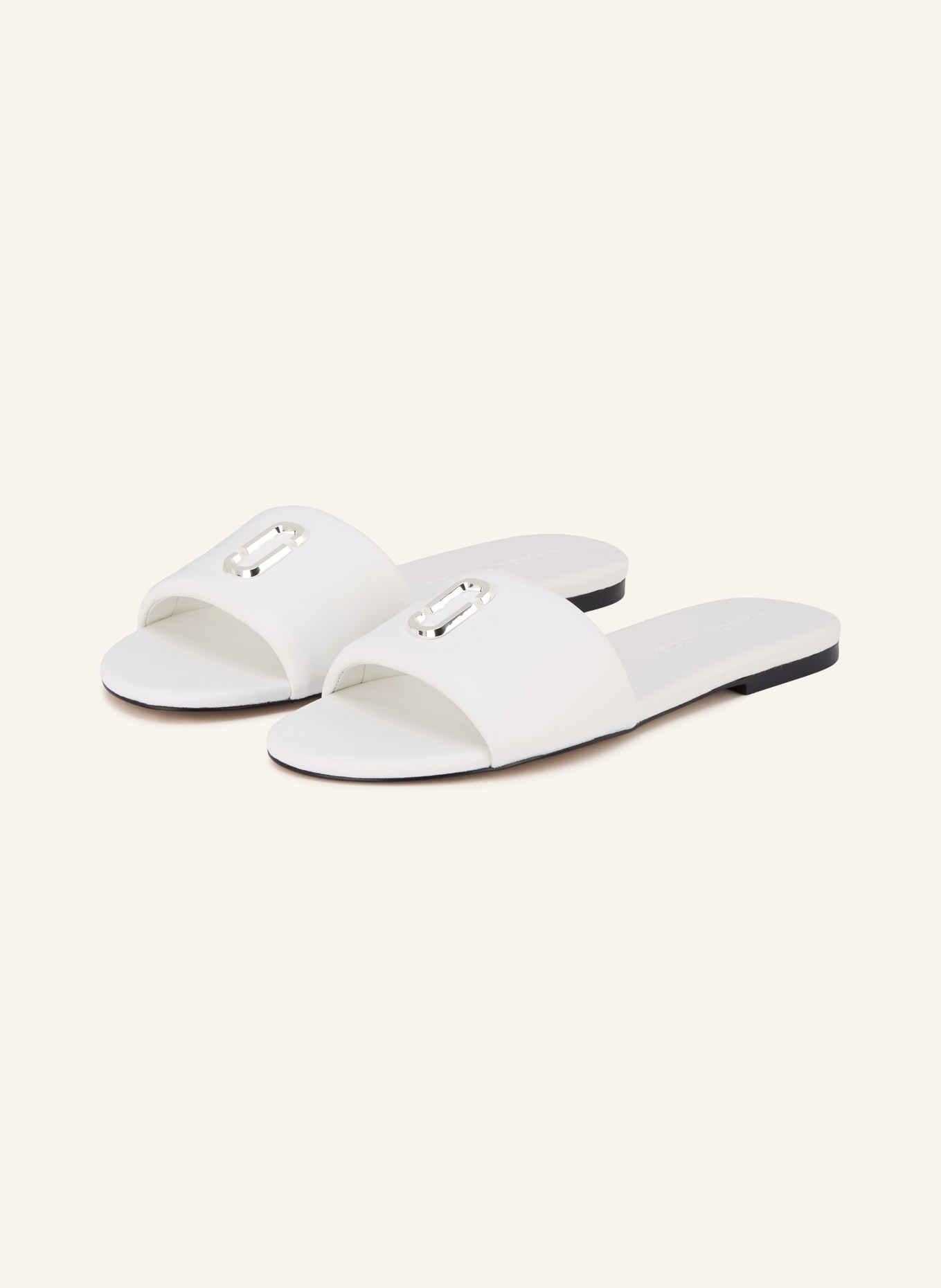 MARC JACOBS Mules THE SNAPSHOT: BLANC / ARGENT