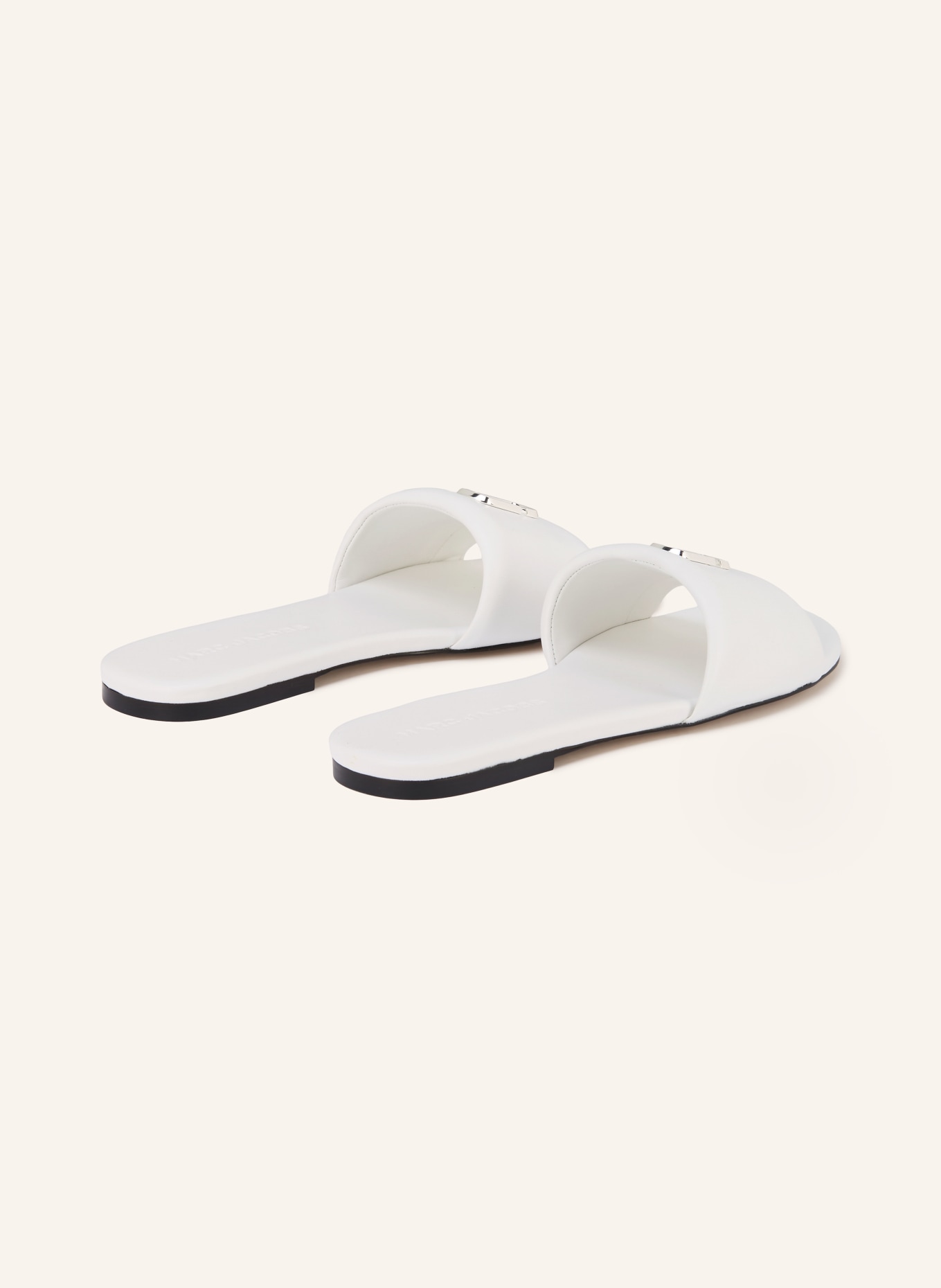 MARC JACOBS Mules THE SNAPSHOT: BLANC / ARGENT