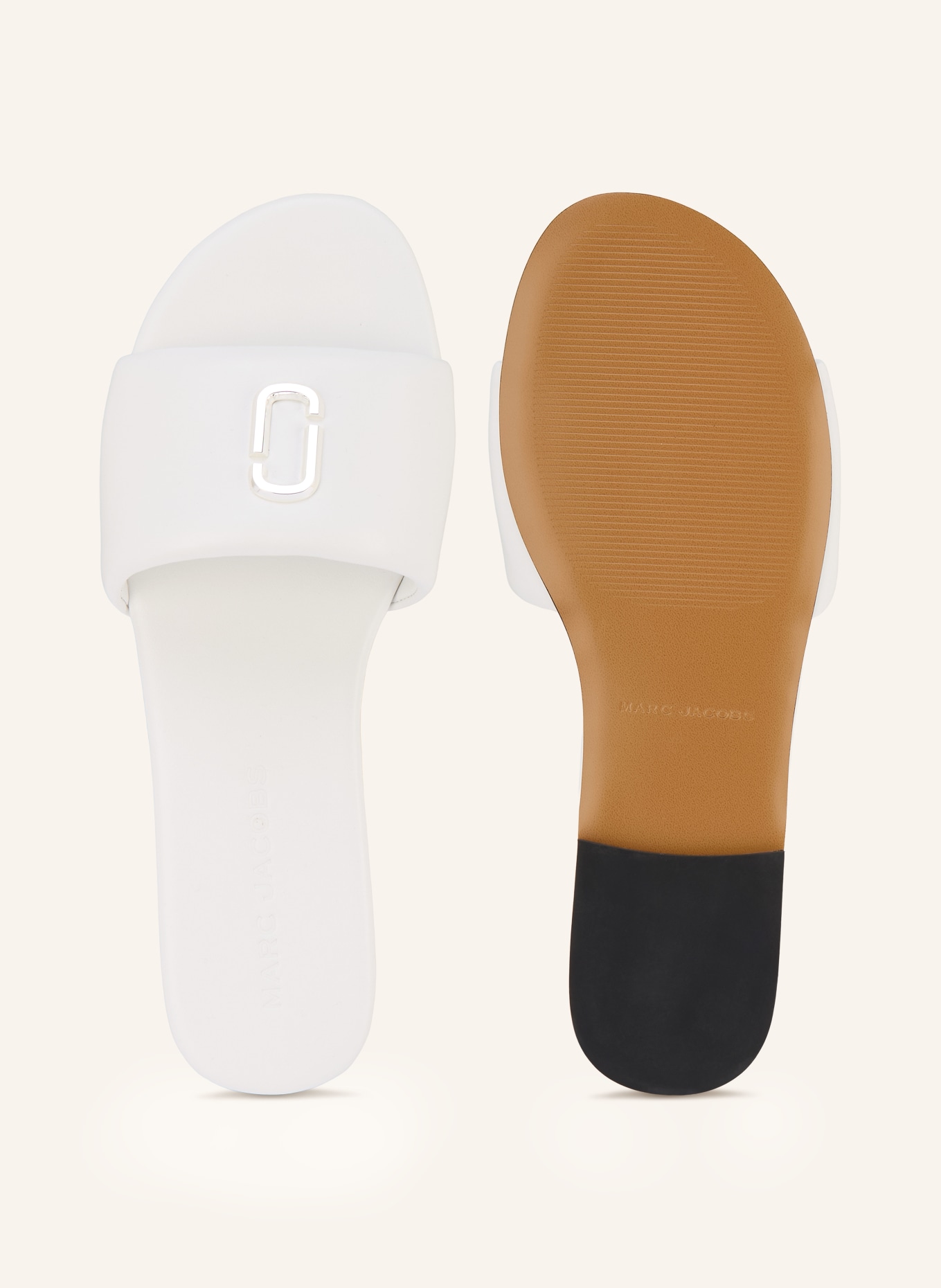 MARC JACOBS Mules THE SNAPSHOT: BLANC / ARGENT