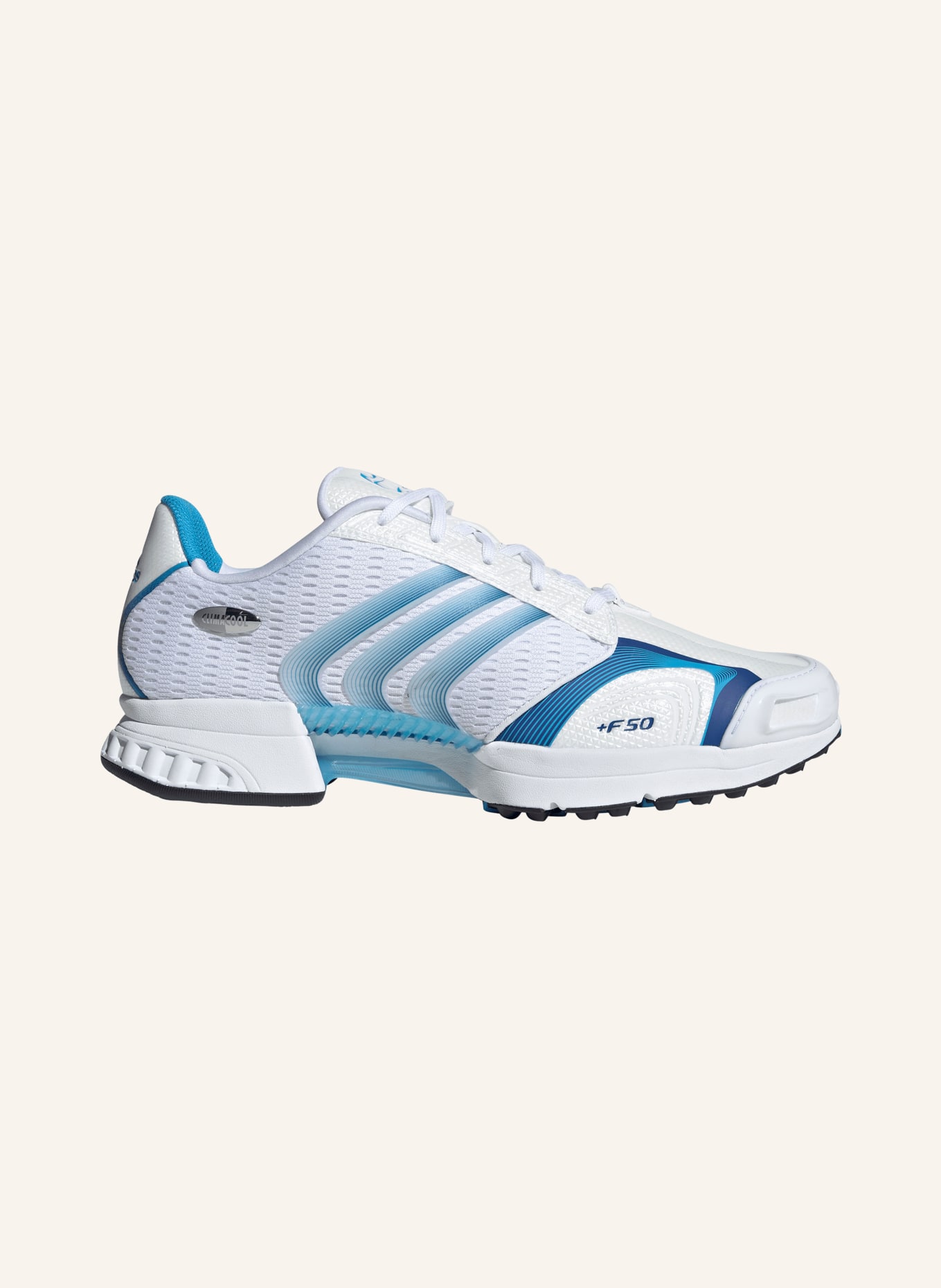 adidas Originals CLIMACOOL F50 Sneakers: WHITE / SILVER / BLUE