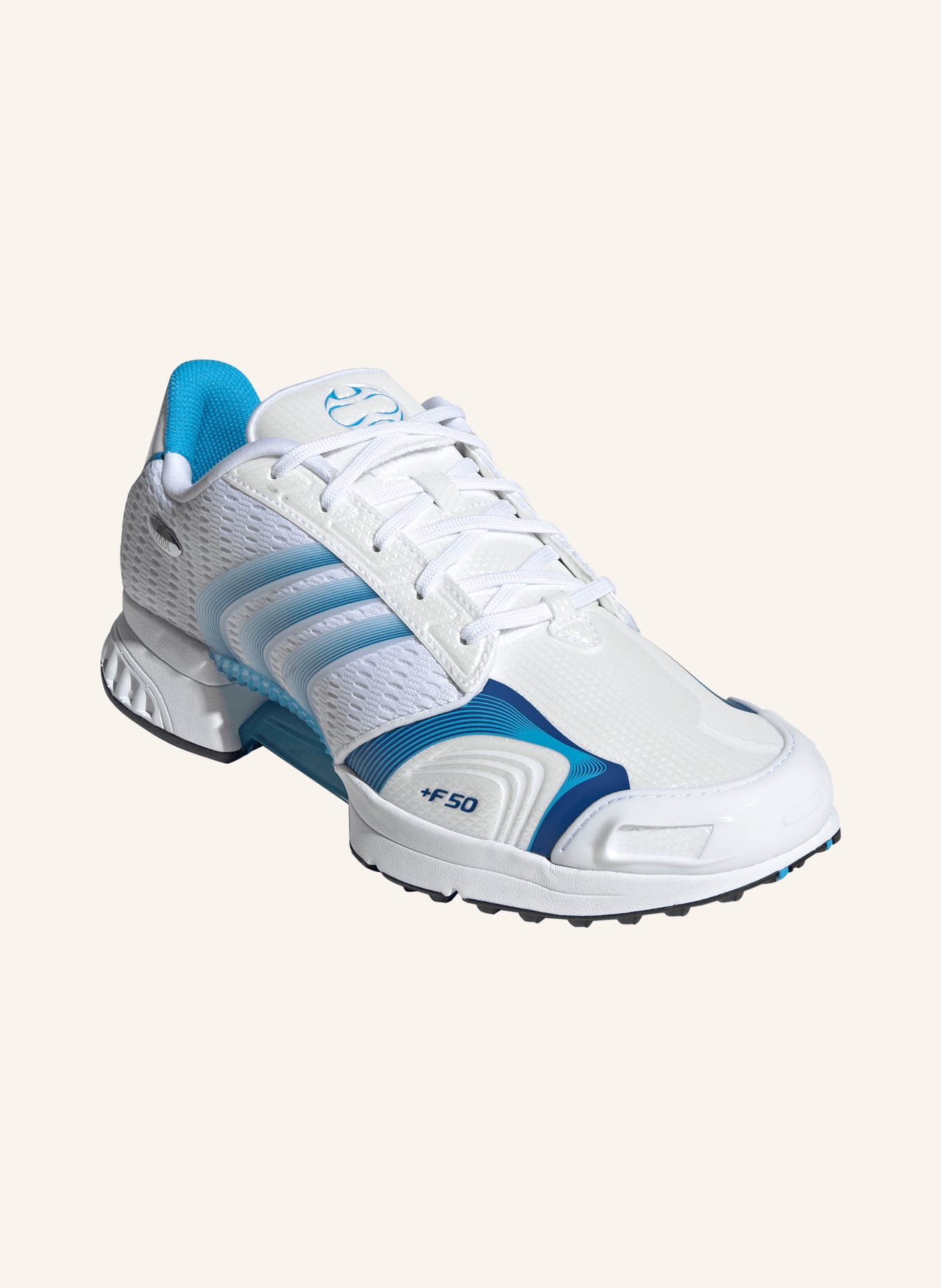adidas Originals CLIMACOOL F50 Sneakers: WHITE / SILVER / BLUE