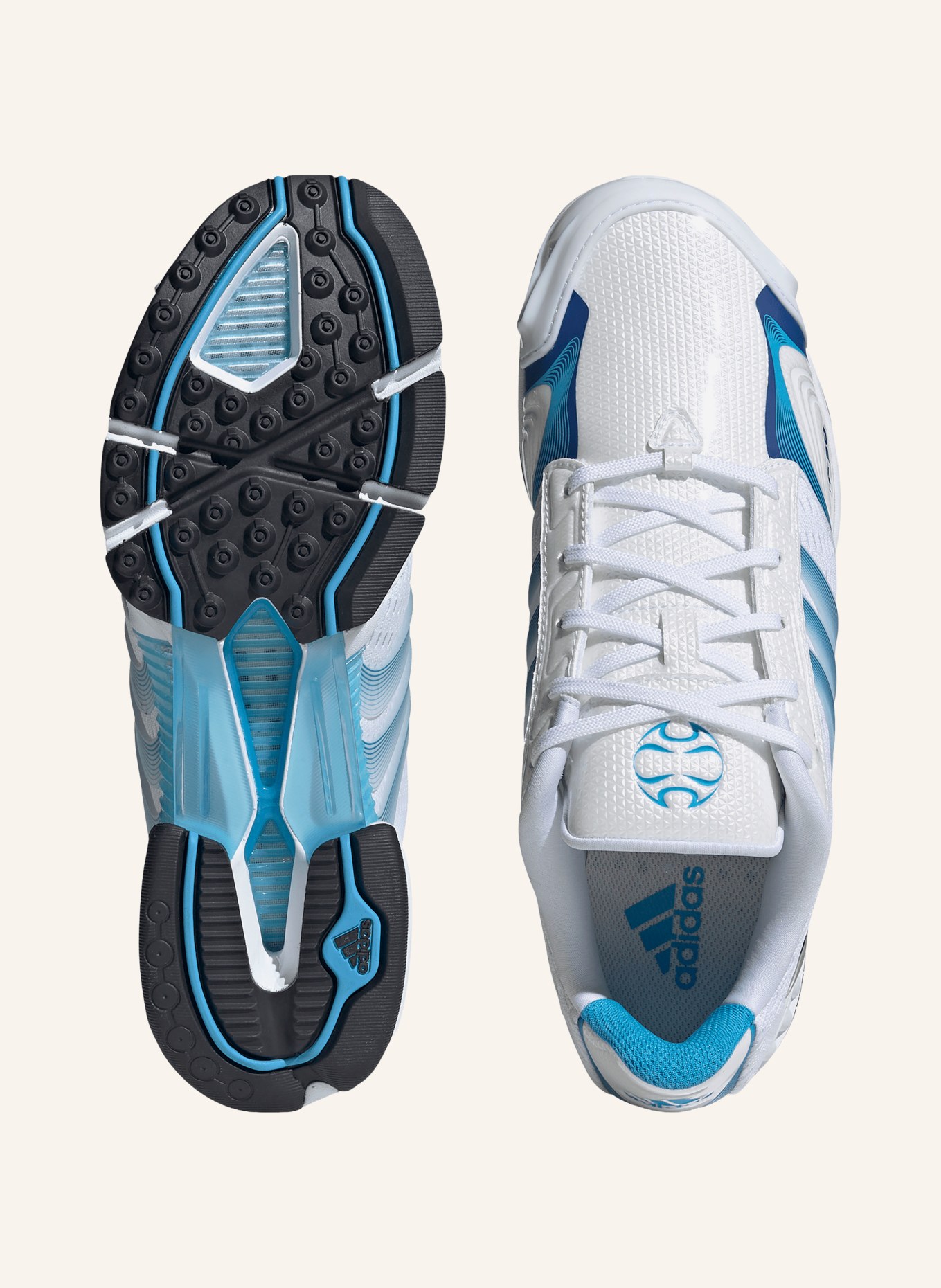 adidas Originals CLIMACOOL F50 Sneakers: WHITE / SILVER / BLUE