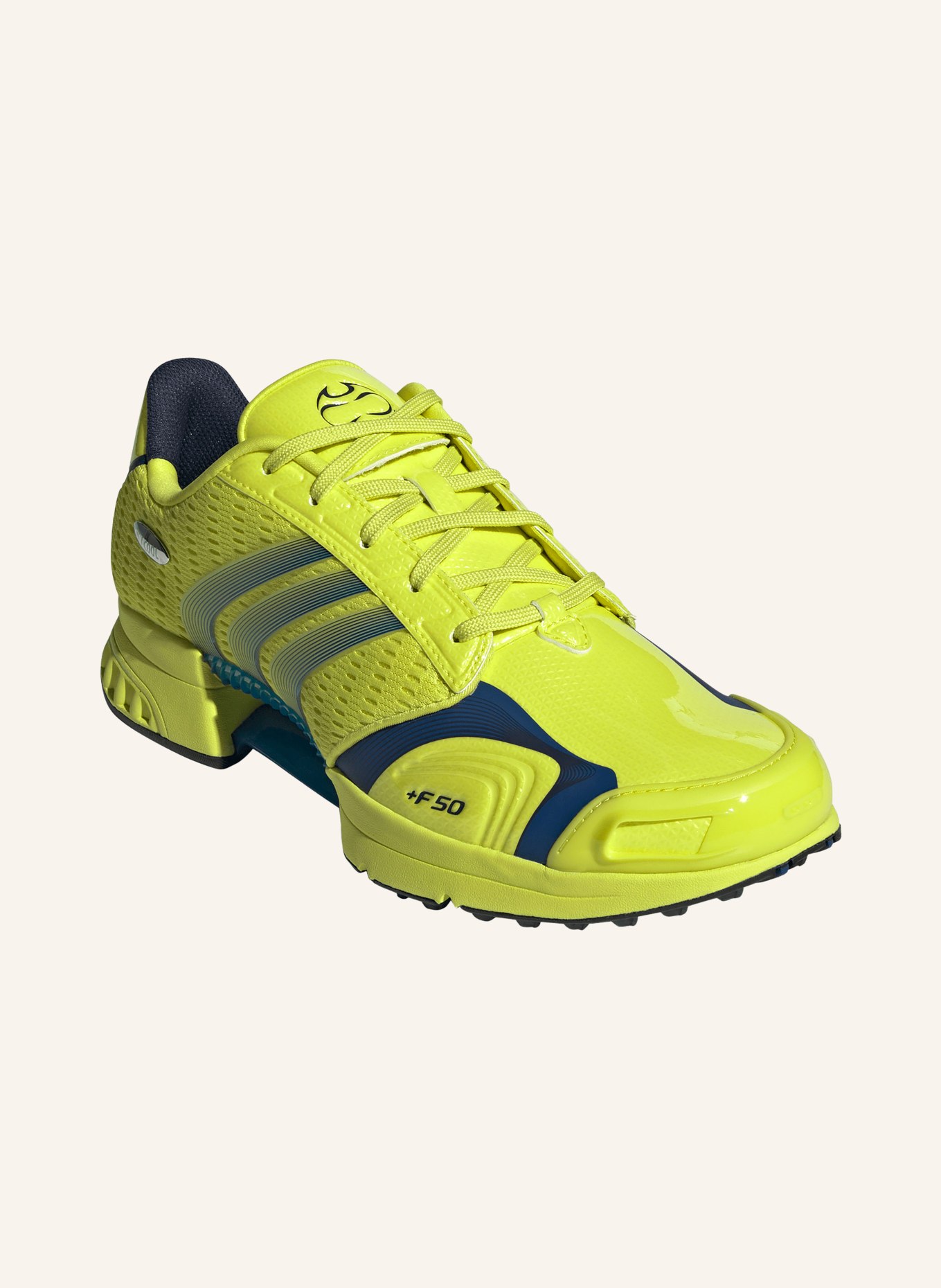 adidas Originals CLIMACOOL F50 Sneakers: NEON YELLOW / DARK BLUE
