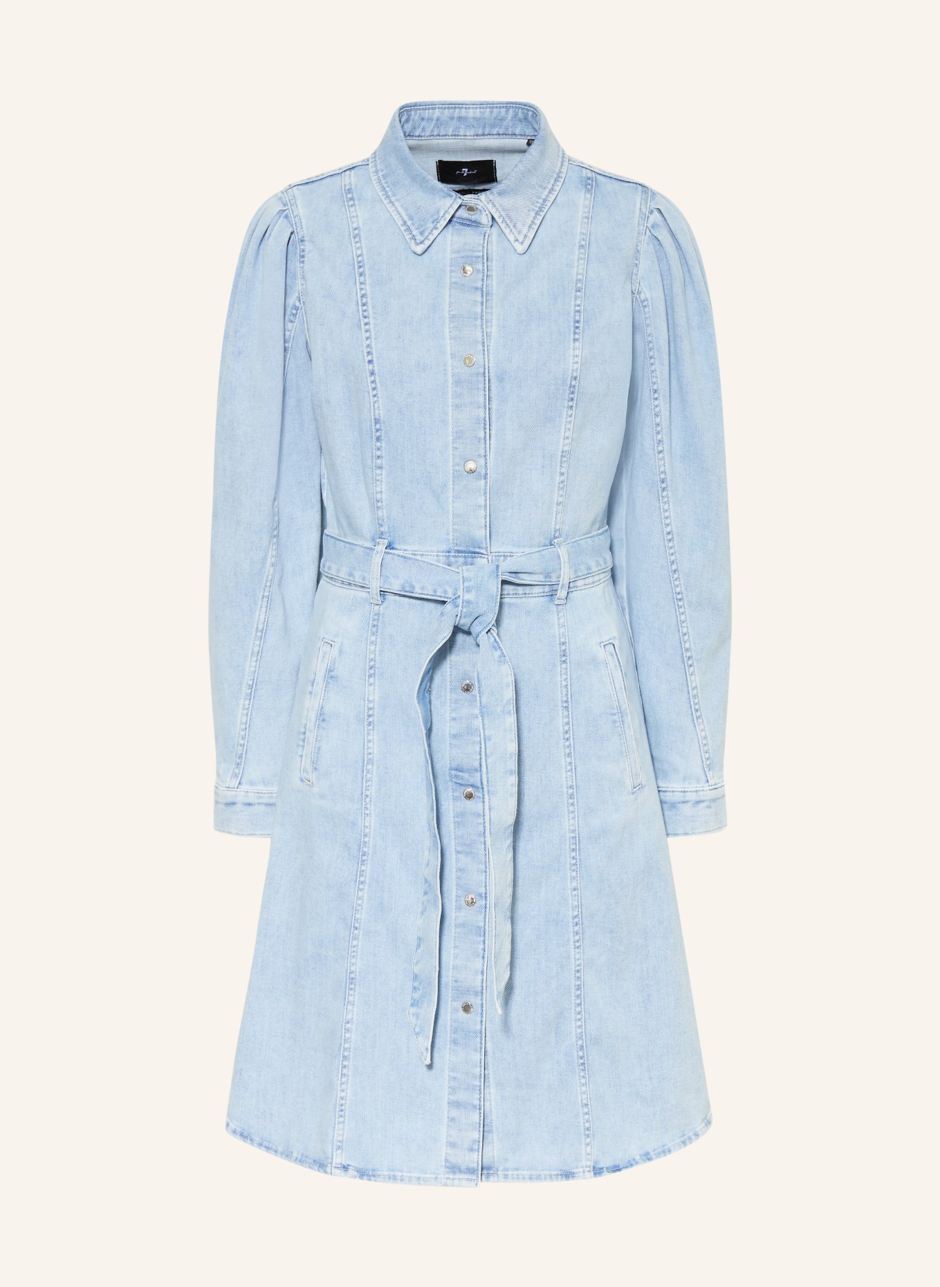 7 for all mankind Robe en jean DEWDROP: BLEU CLAIR